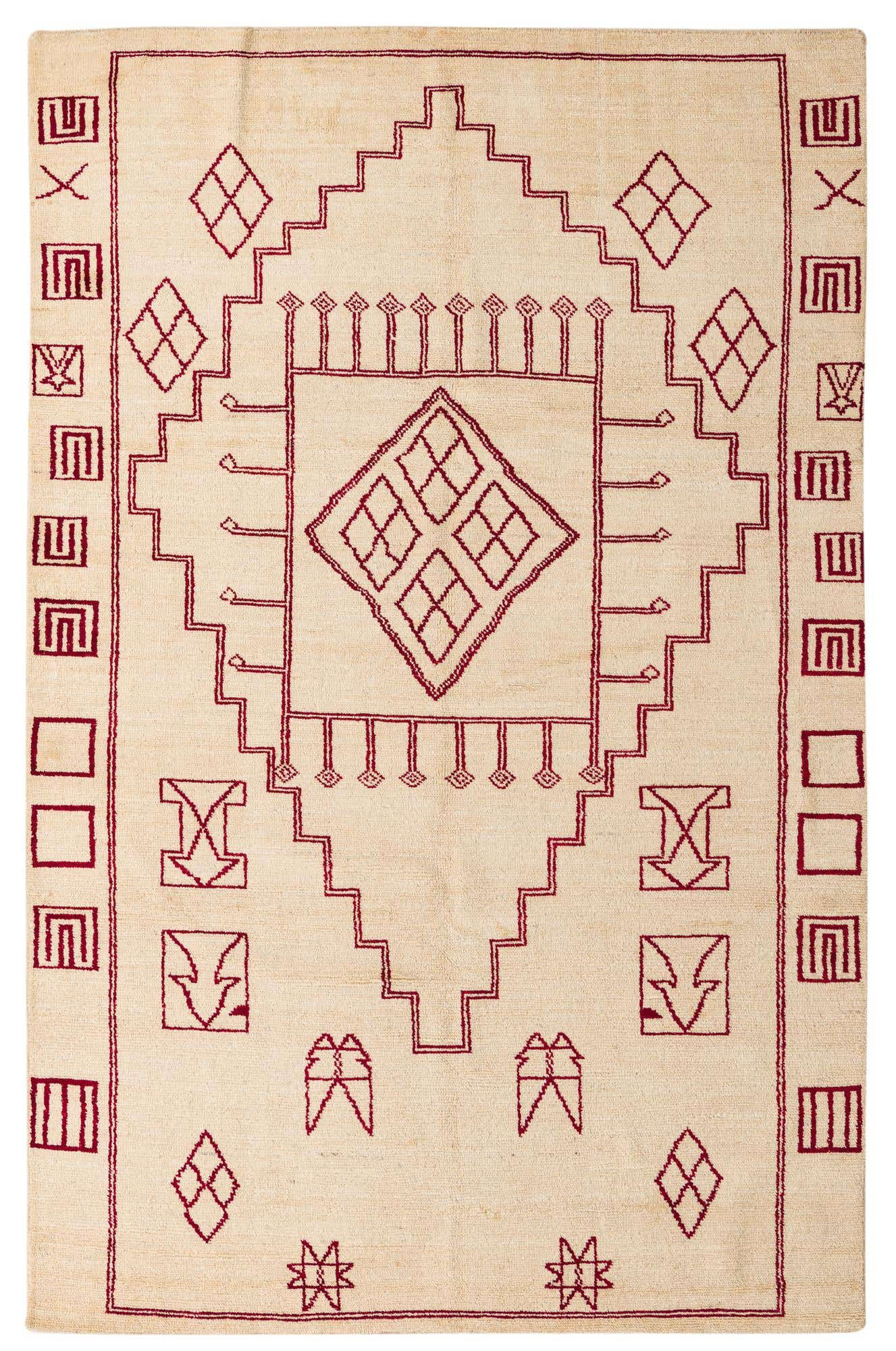 6' 6 x 10' Hand Knotted Darya Wool Rug