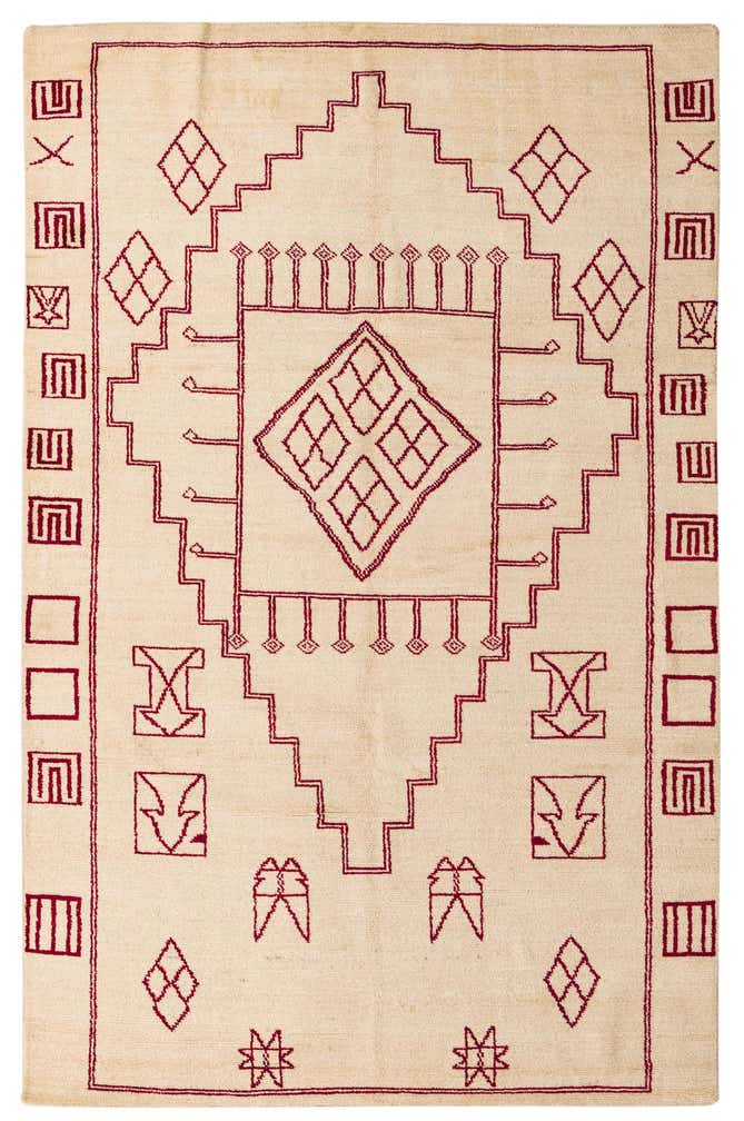 6' 6 x 10' Hand Knotted Darya Wool Rug