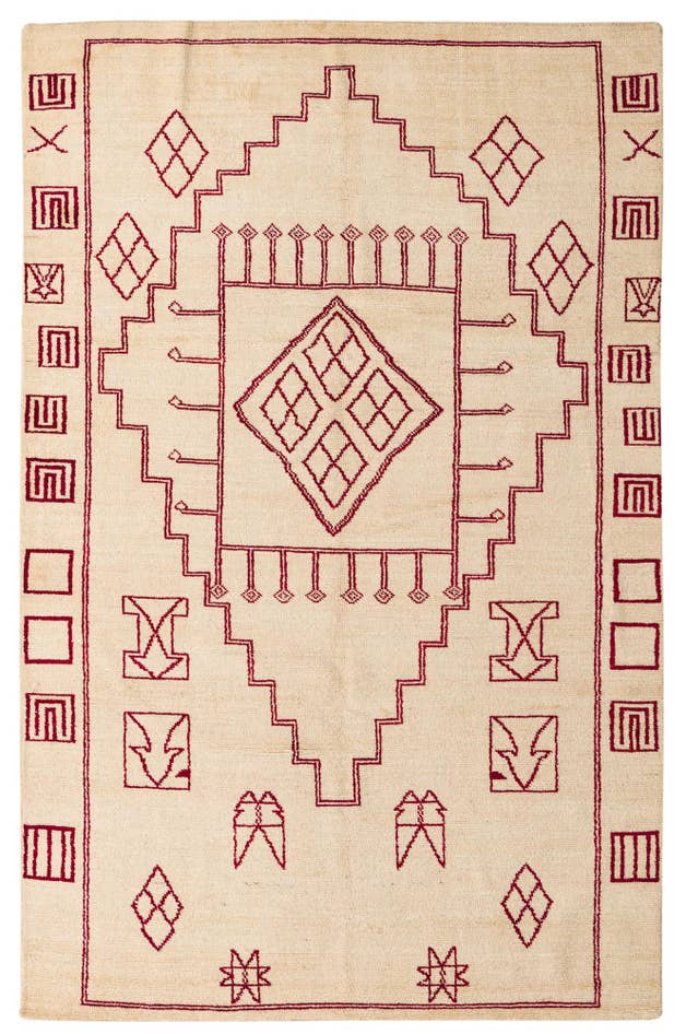 Detail image of 6' 6 x 10' Hand Knotted Darya Wool Rug