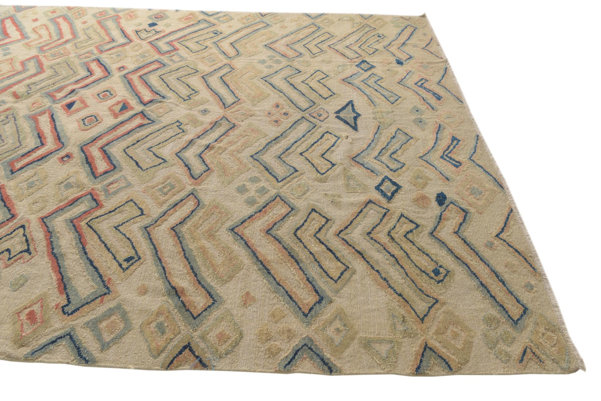 9' x 12' 2 Hand Knotted Darya Wool Rug