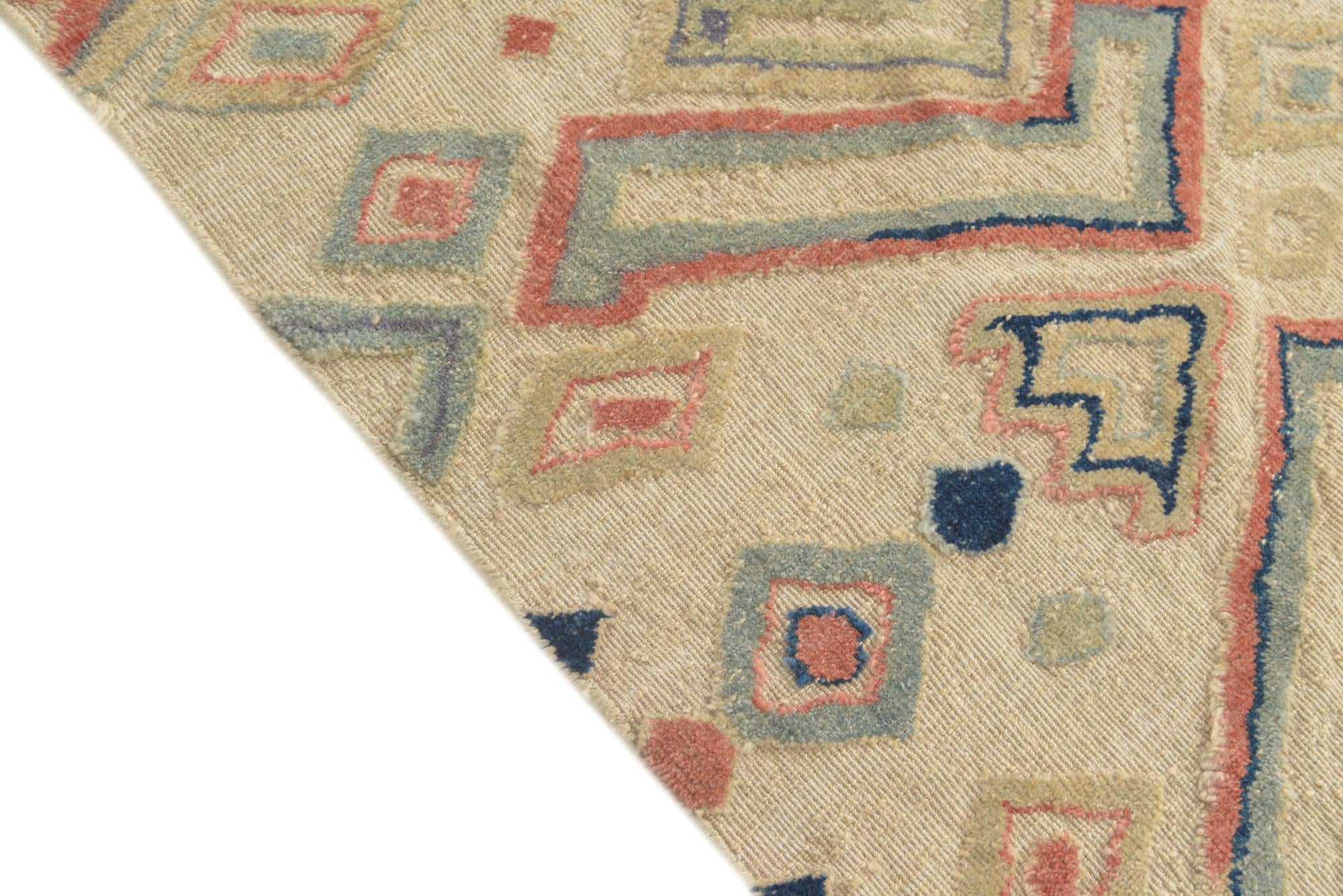 9' x 12' 2 Hand Knotted Darya Wool Rug