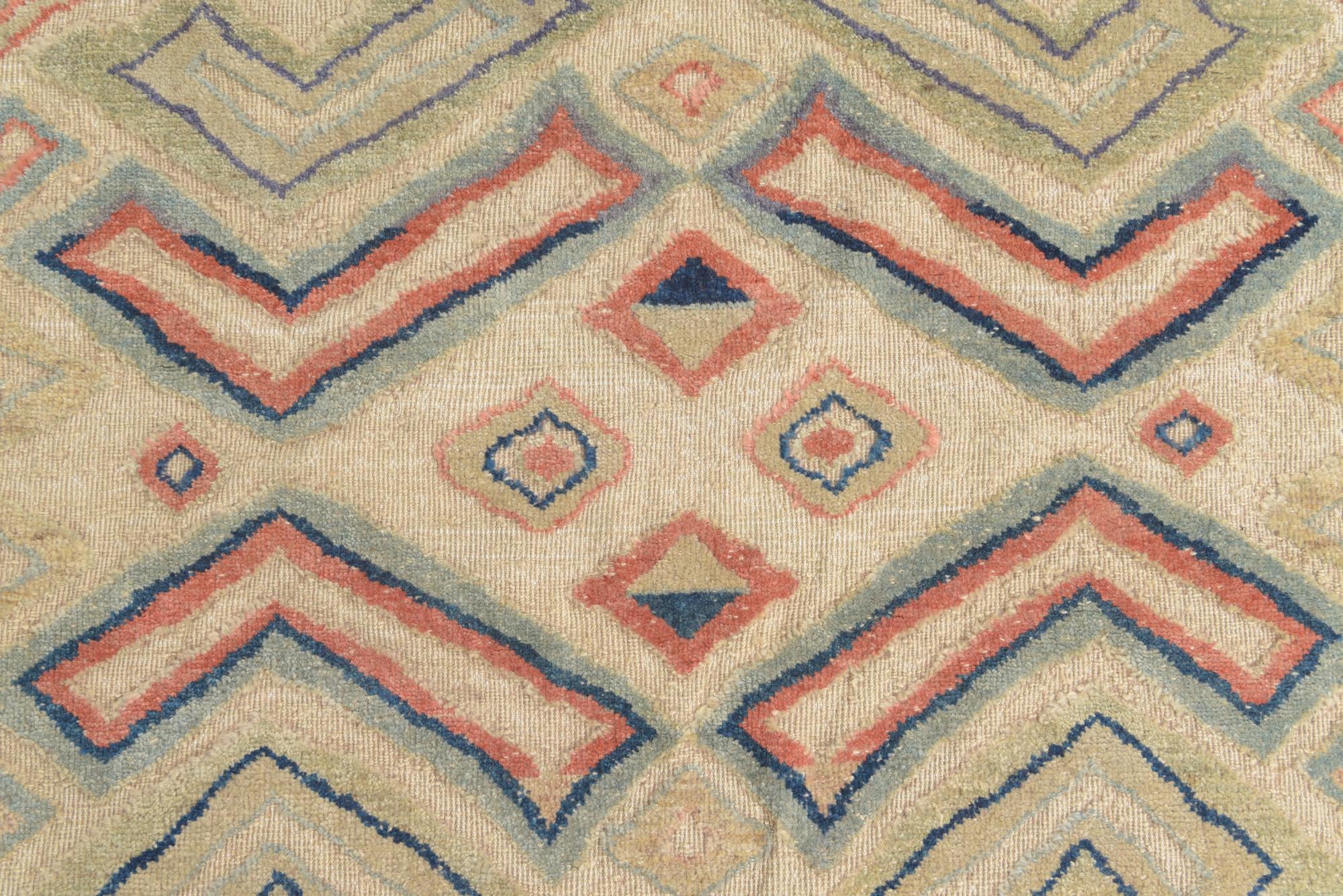 9' x 12' 2 Hand Knotted Darya Wool Rug