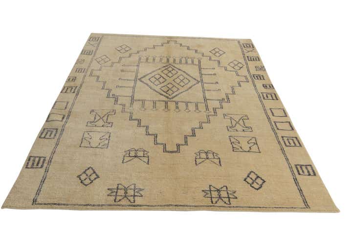 5' 8 x 7' 9 Hand Knotted Darya Wool Rug