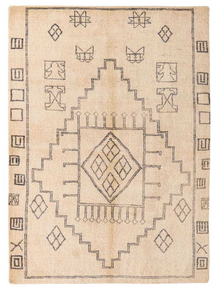 5' 8 x 7' 9 Hand Knotted Darya Wool Rug
