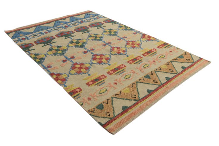 Detail image of 5' 8 x 8' 3 Hand Knotted Darya Wool Rug