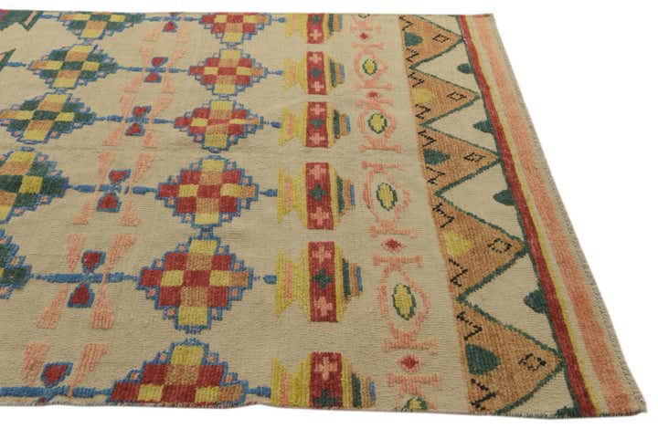 5' 8 x 8' 3 Hand Knotted Darya Wool Rug