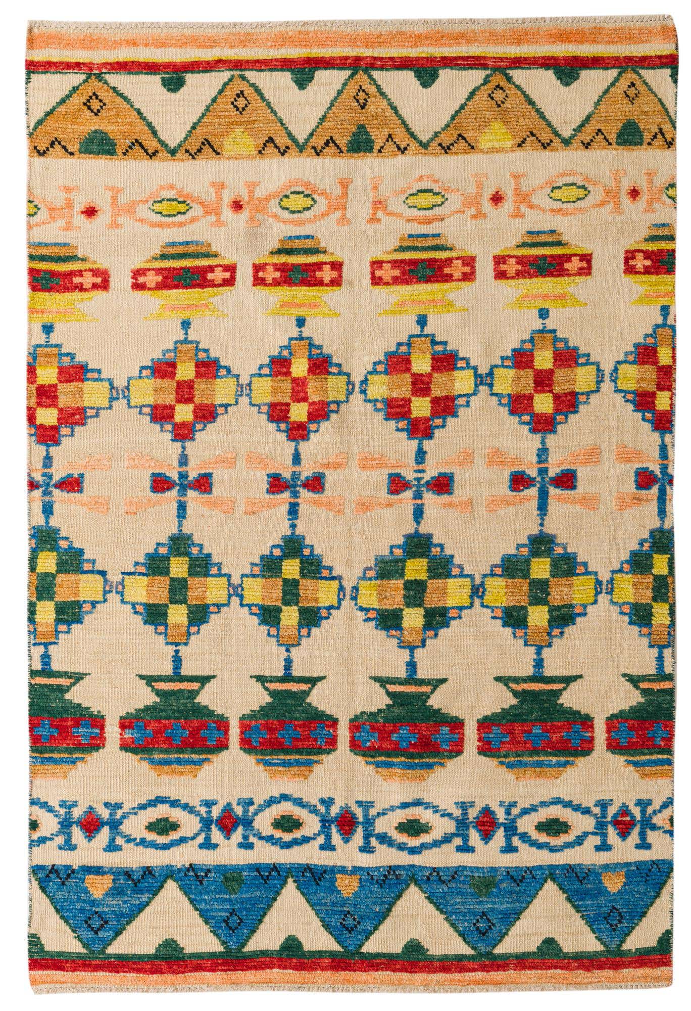5' 8 x 8' 3 Hand Knotted Darya Wool Rug