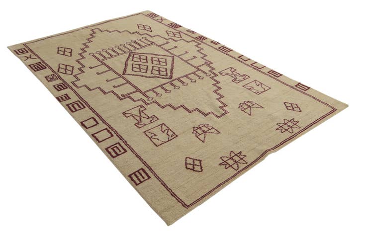 Detail image of 5' 4 x 8' 2 Hand Knotted Darya Wool Rug
