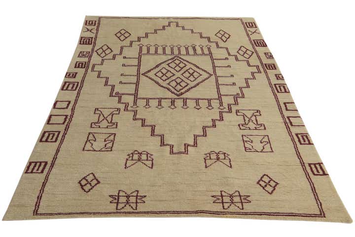 5' 4 x 8' 2 Hand Knotted Darya Wool Rug