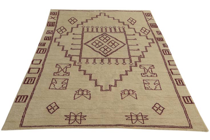 Detail image of 5' 4 x 8' 2 Hand Knotted Darya Wool Rug