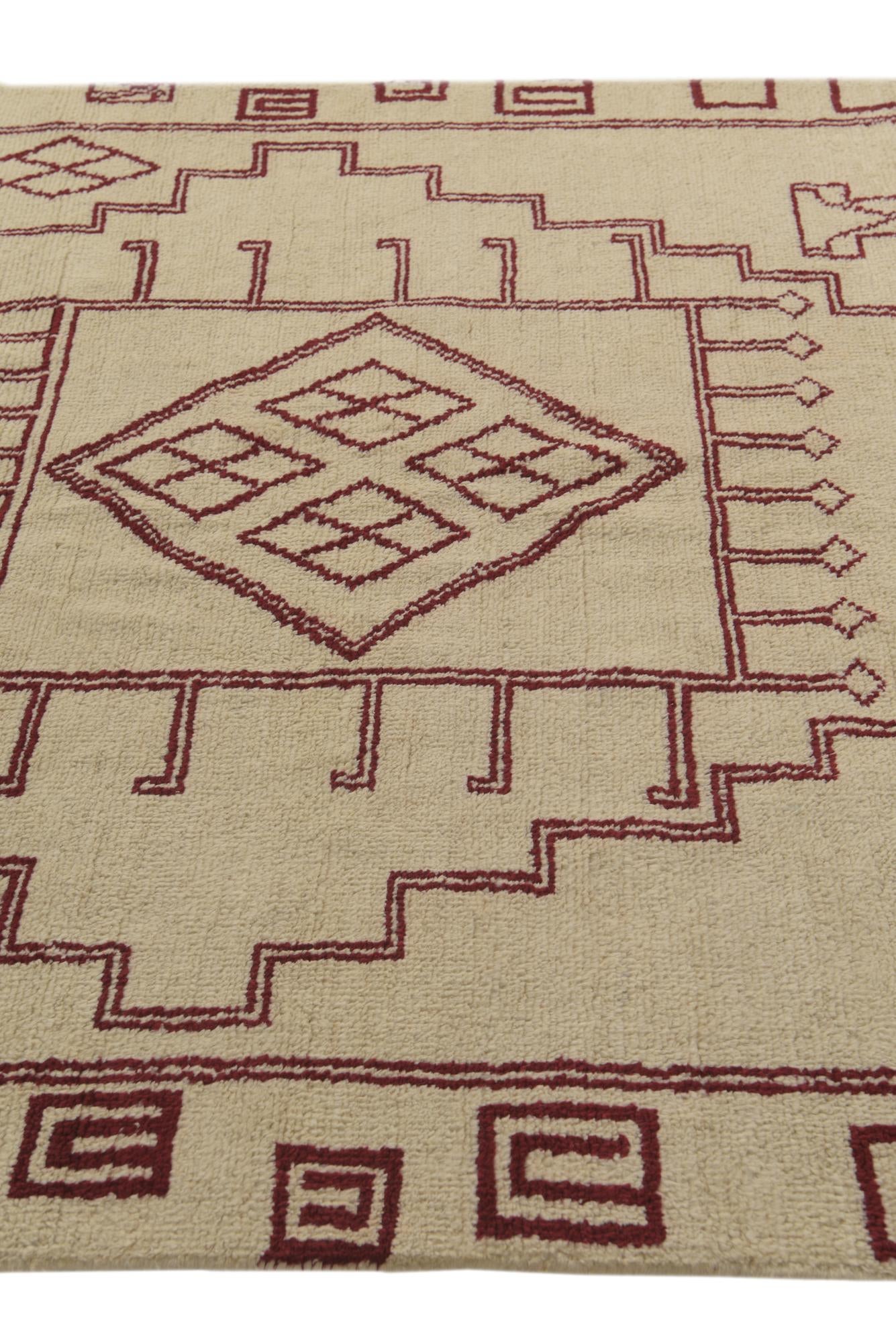 5' 4 x 8' 2 Hand Knotted Darya Wool Rug