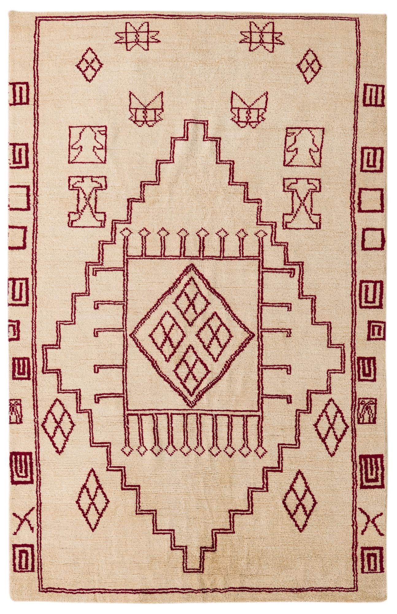 5' 4 x 8' 2 Hand Knotted Darya Wool Rug