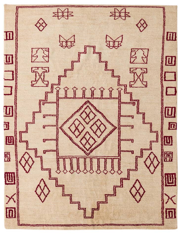 Detail image of 5' 4 x 8' 2 Hand Knotted Darya Wool Rug
