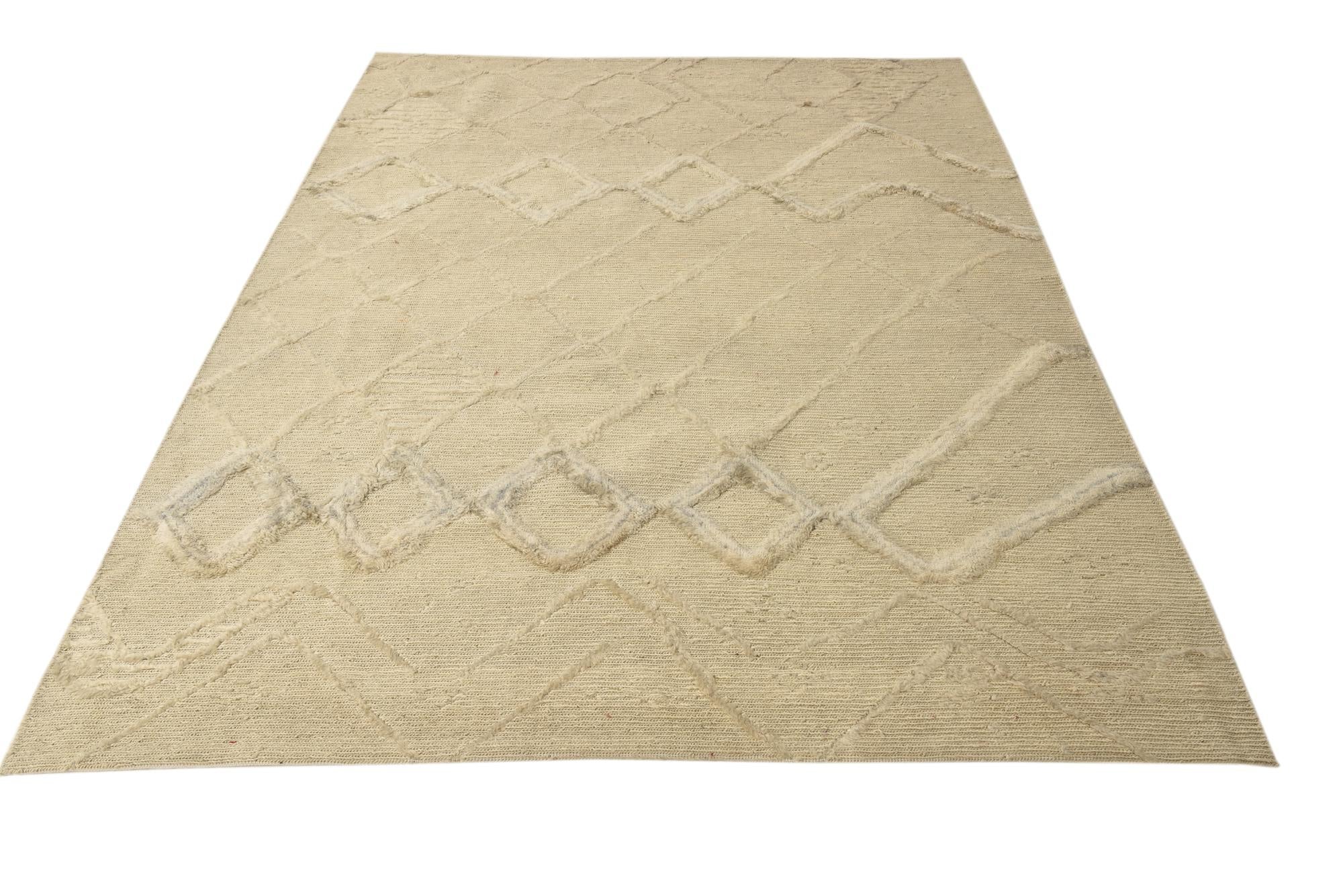 5' 8 x 8' Hand Knotted Darya Wool Rug