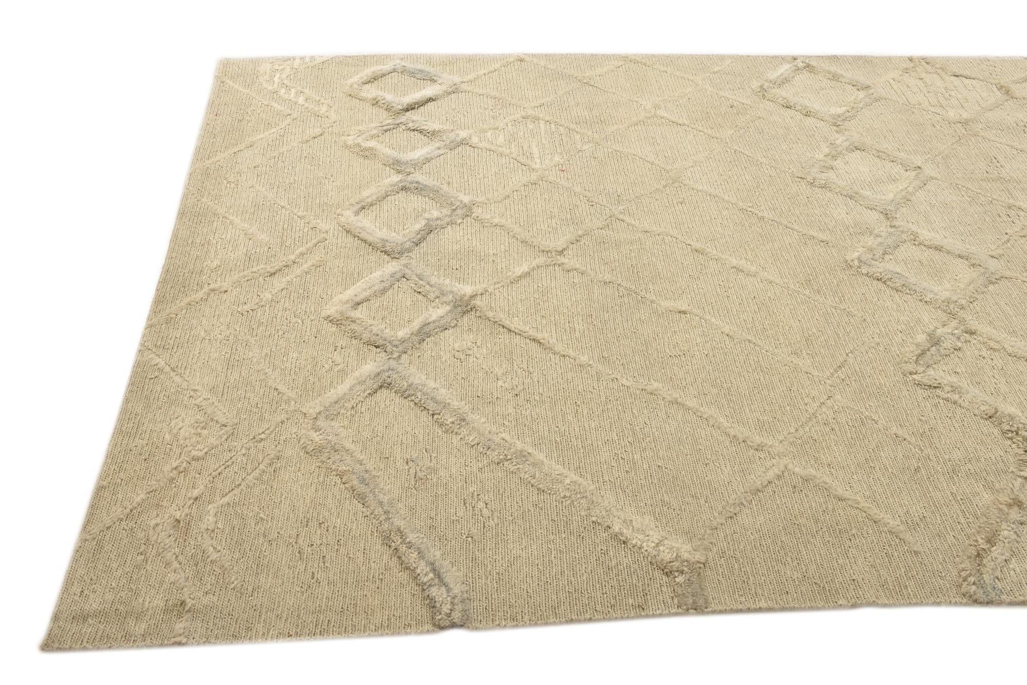 5' 8 x 8' Hand Knotted Darya Wool Rug