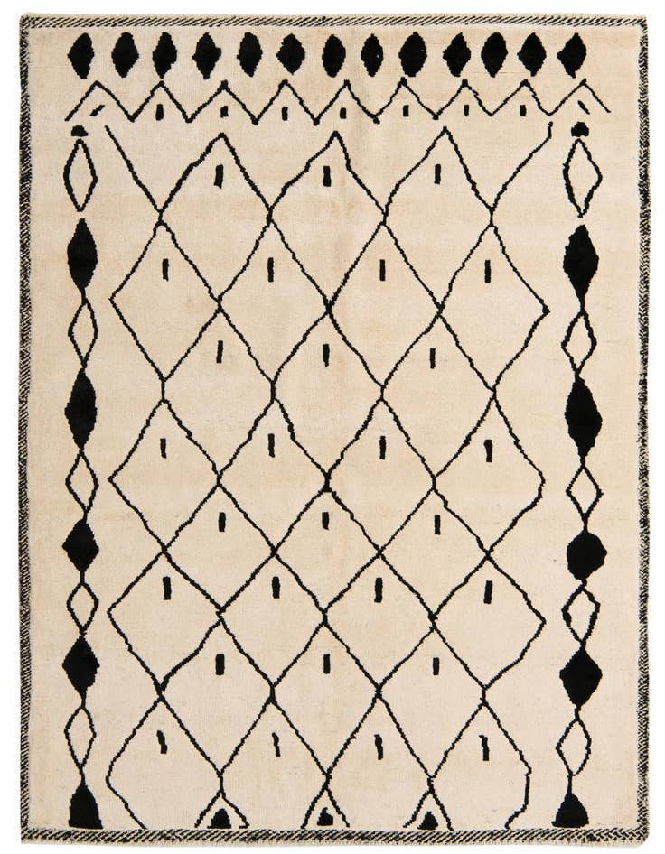 Detail image of 5' 10 x 8' 3 Hand Knotted Darya Wool Rug
