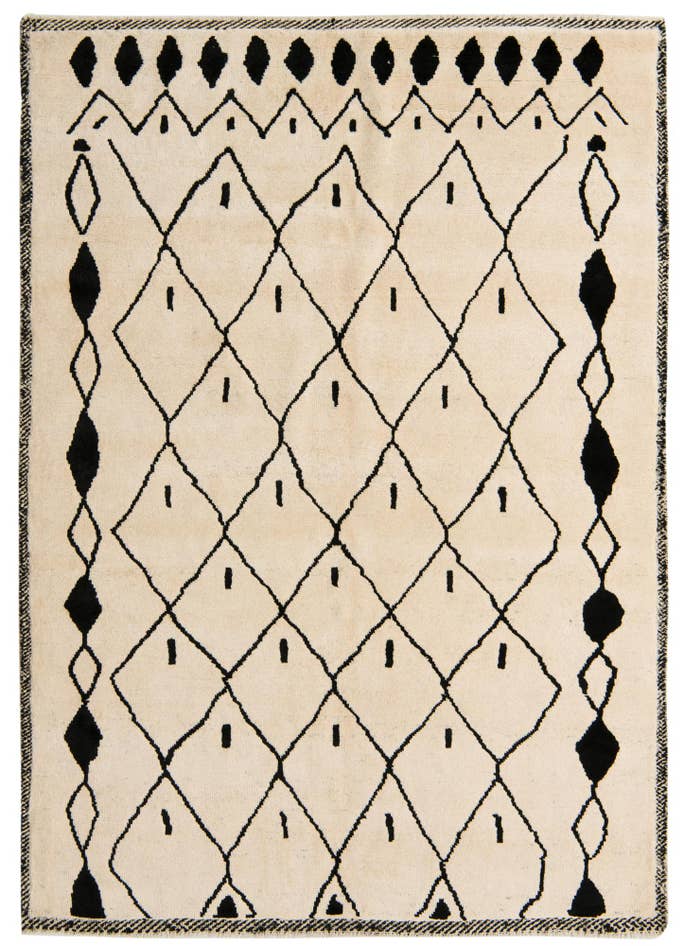 Detail image of 5' 10 x 8' 3 Hand Knotted Darya Wool Rug