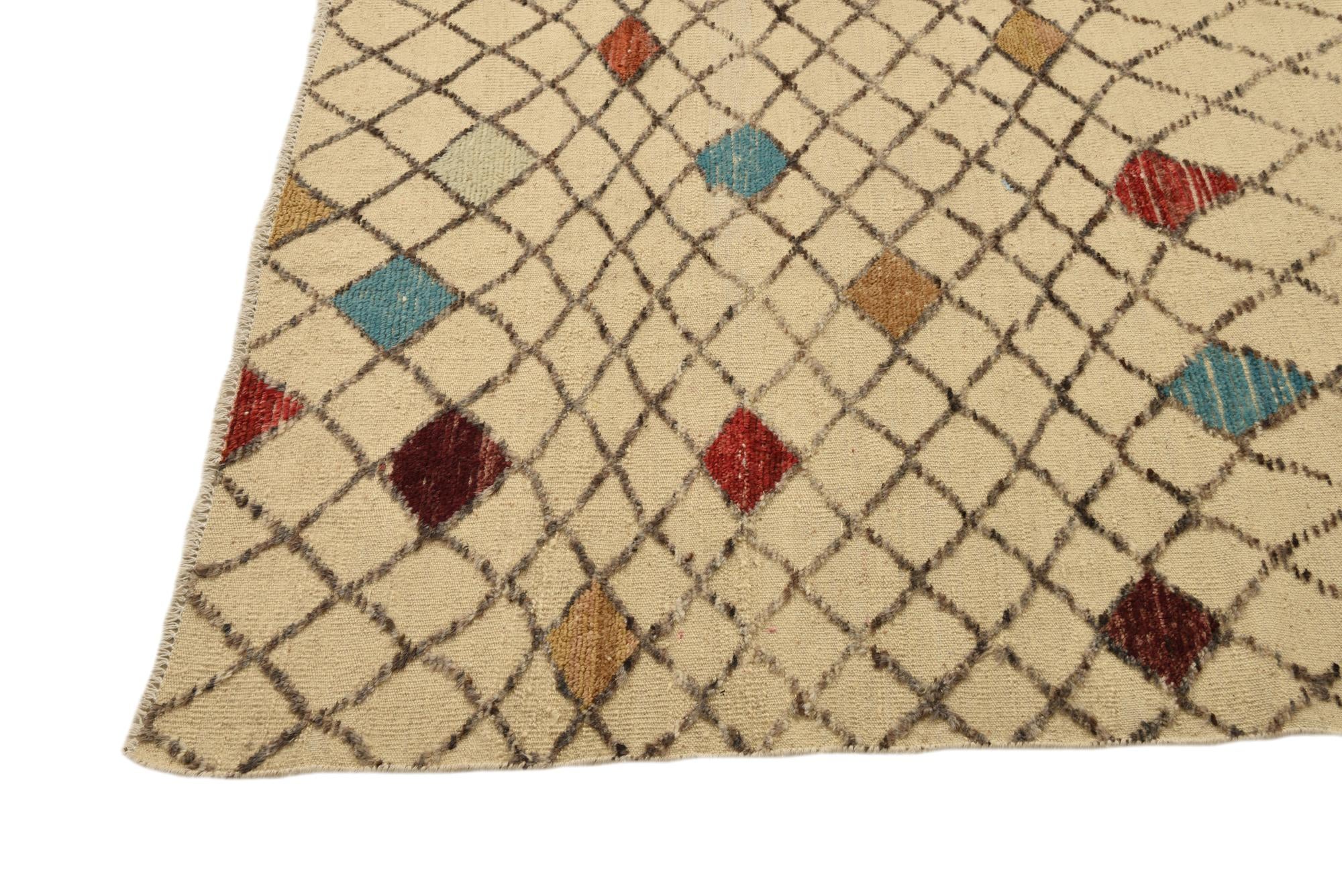 4' x 6' 4 Hand Knotted Darya Wool Rug