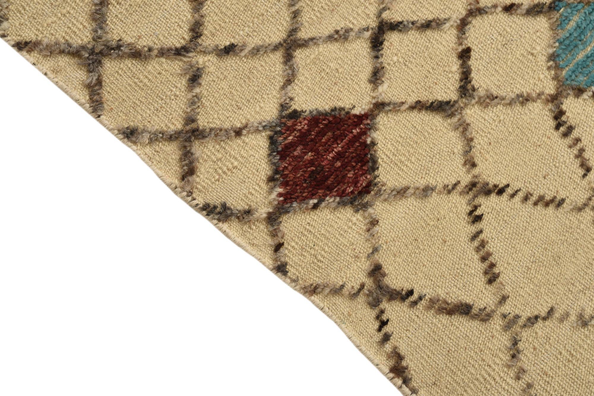 4' x 6' 4 Hand Knotted Darya Wool Rug