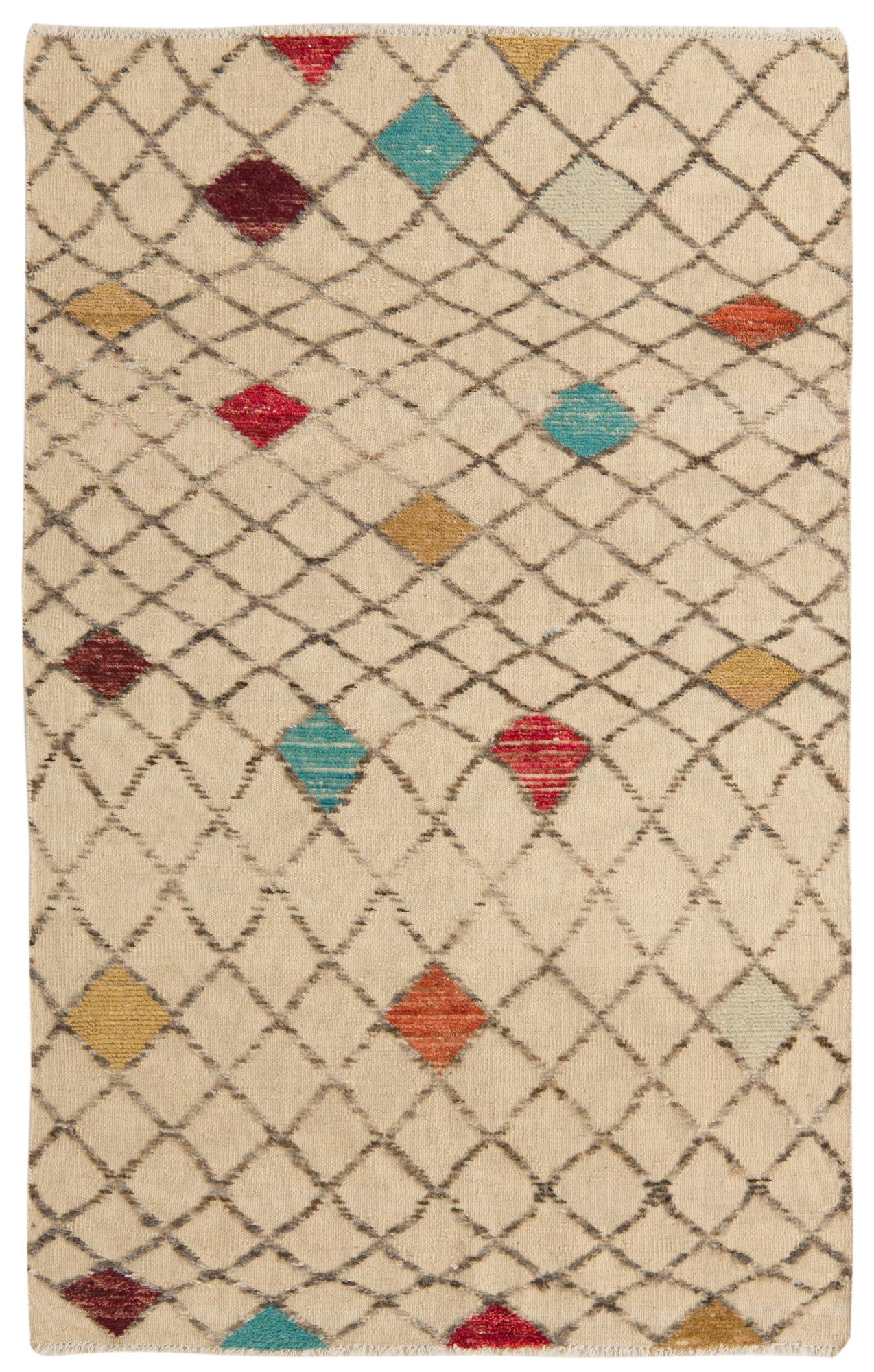 4' x 6' 4 Hand Knotted Darya Wool Rug