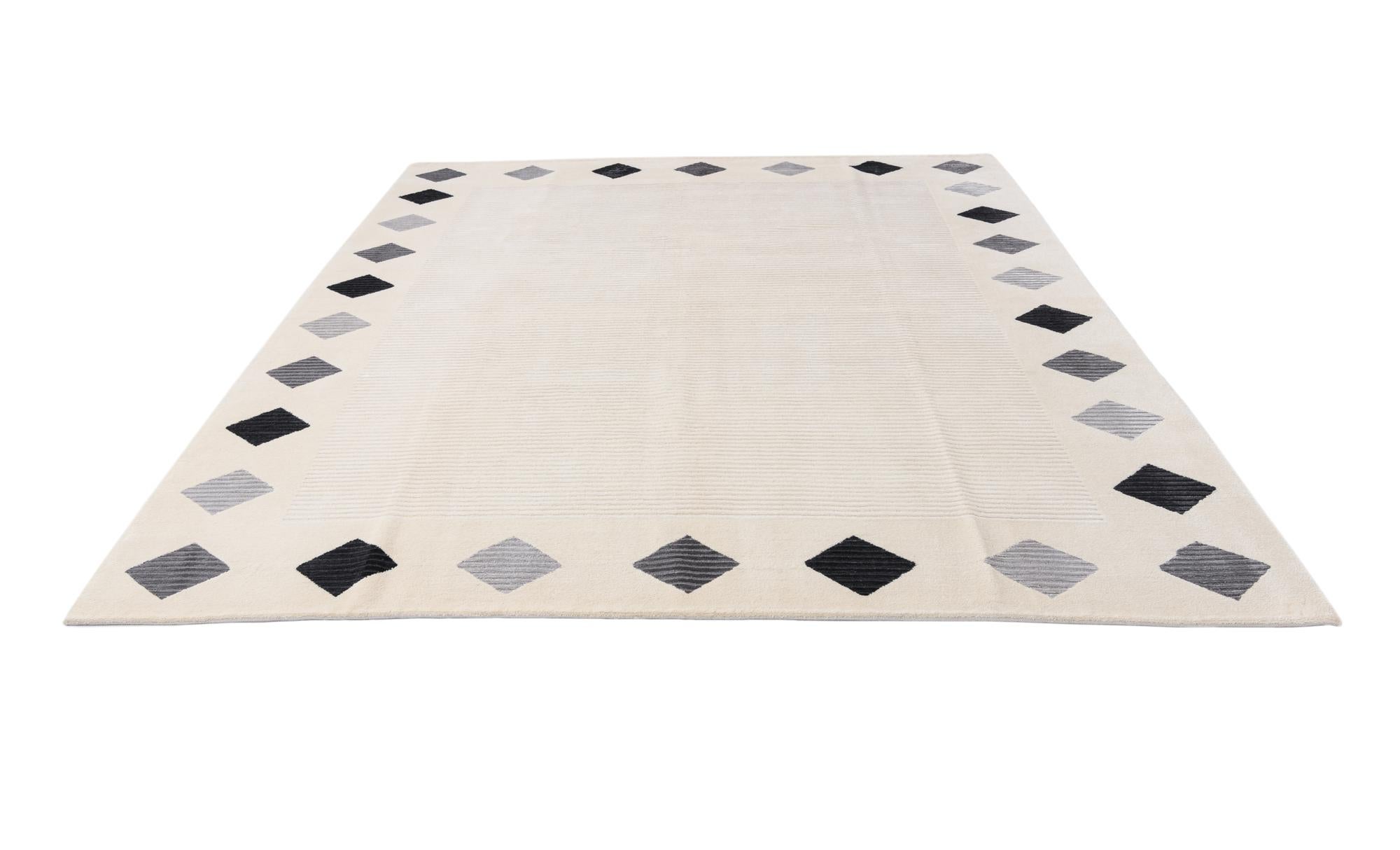 8' x 10' Hand Knotted Darya Wool Rug