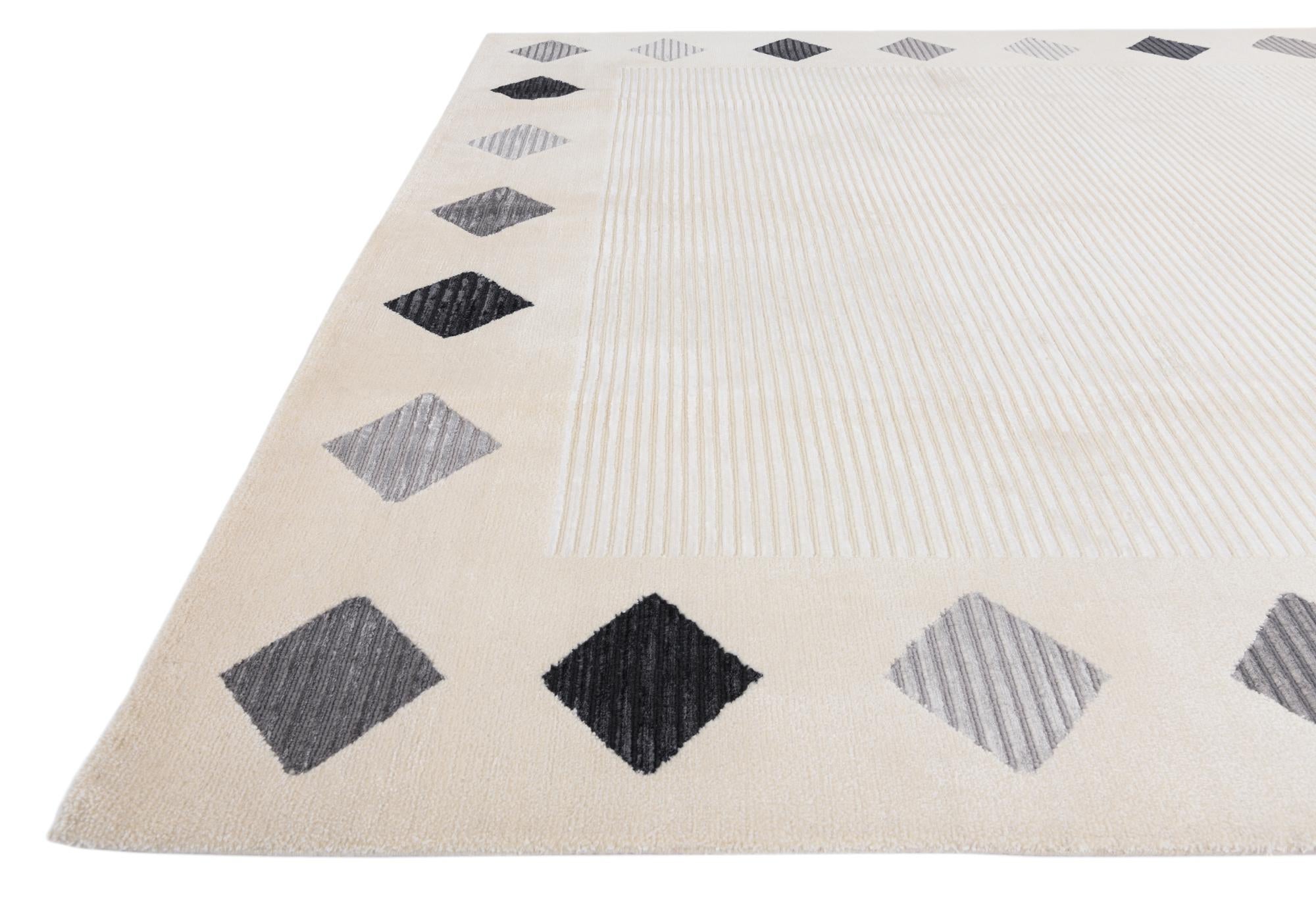 8' x 10' Hand Knotted Darya Wool Rug