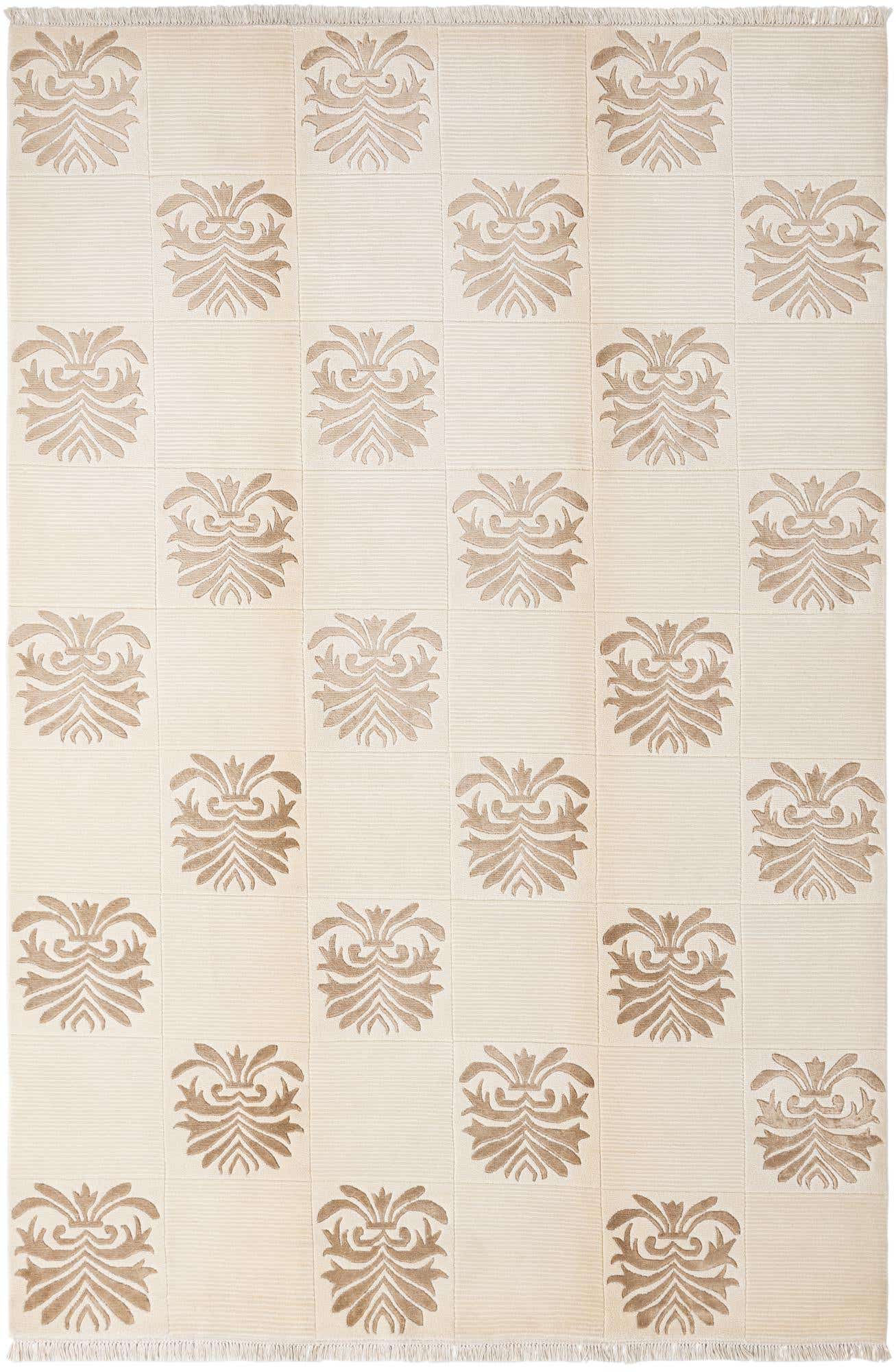 6' 7 x 10' Hand Knotted Darya Wool Rug