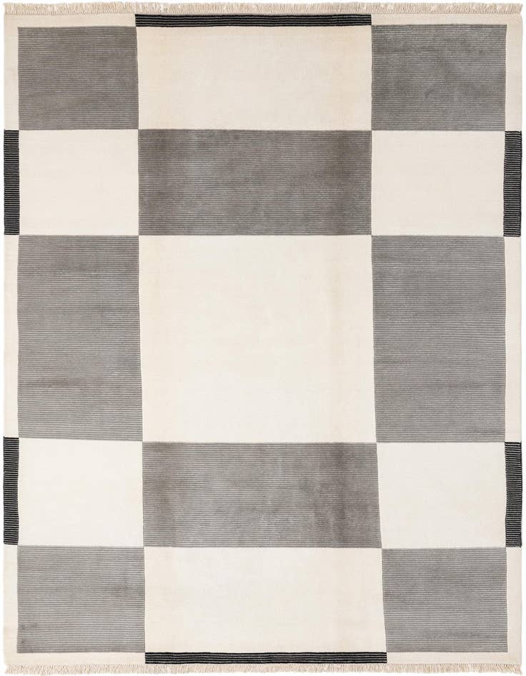 Detail image of 6' 6 x 9' 10 Hand Knotted Darya Wool Rug