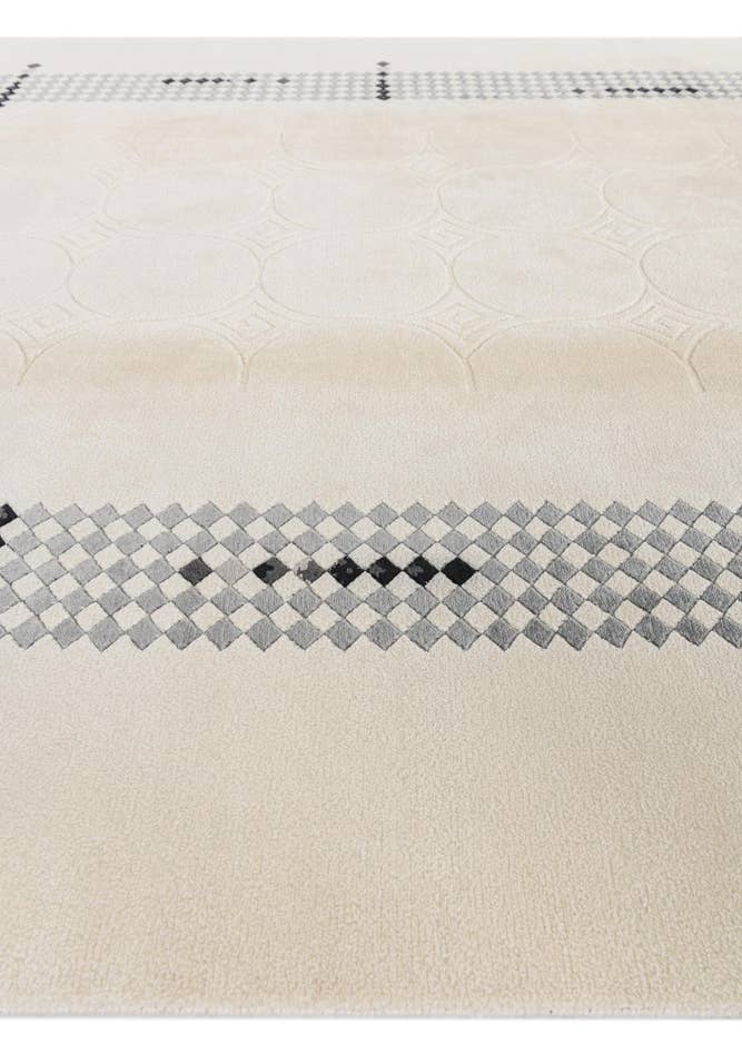 Detail image of 6' 6 x 9' 9 Hand Knotted Darya Wool Rug