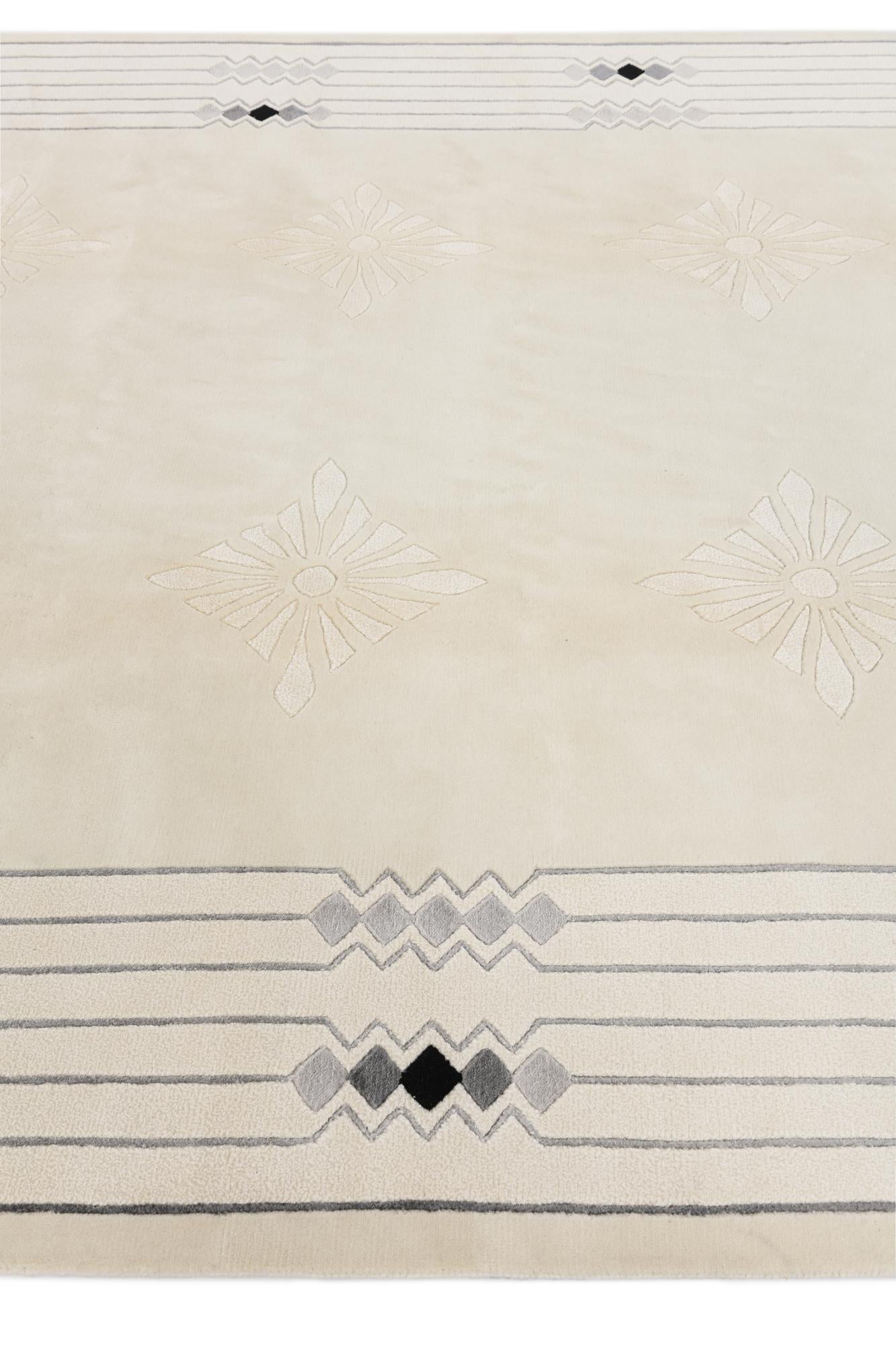 6' 10 x 9' 6 Hand Knotted Darya Wool Rug