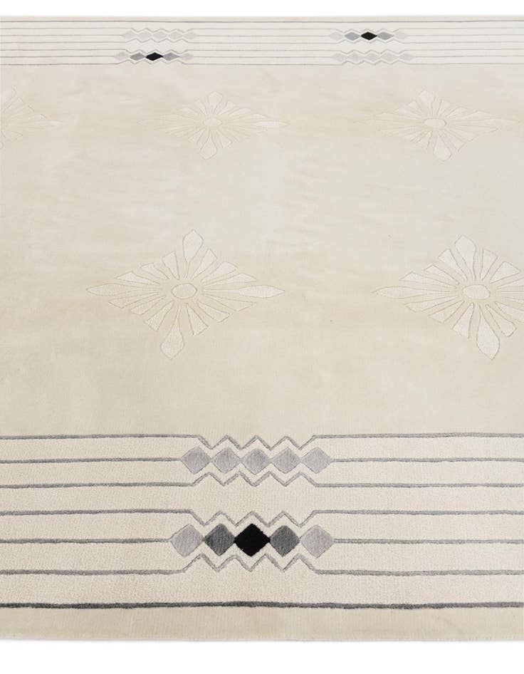 Detail image of 6' 10 x 9' 6  Hand Knotted Darya Wool Rug