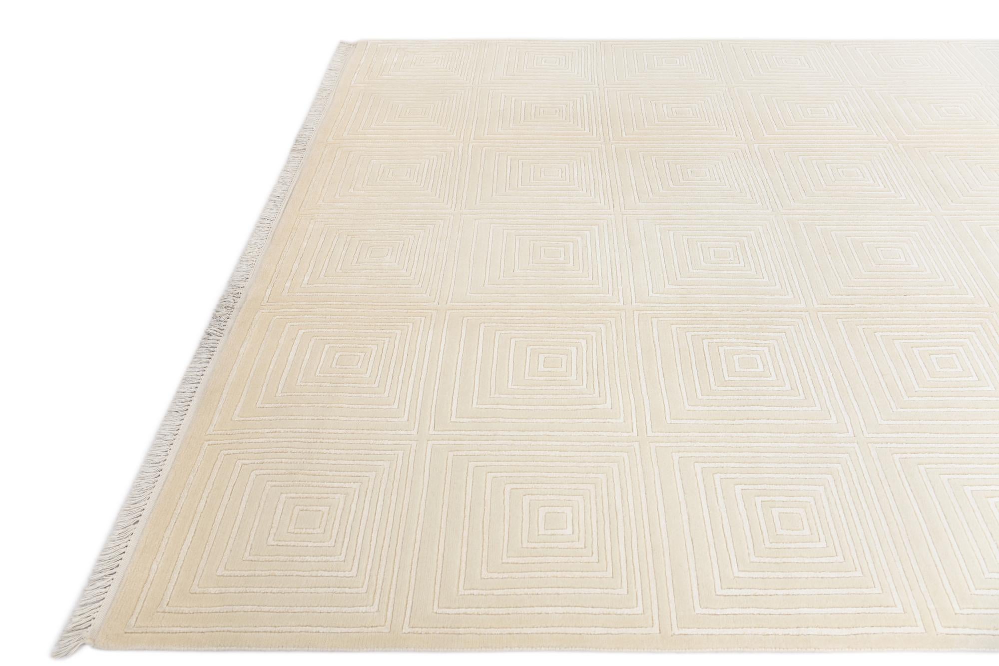 6' 9 x 10' 1 Hand Knotted Darya Wool Rug