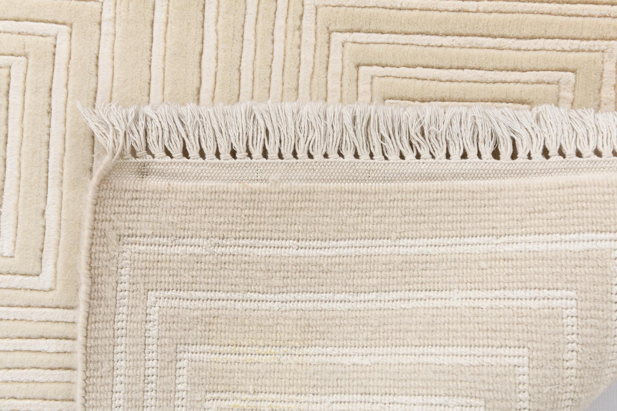6' 9 x 10' 1 Hand Knotted Darya Wool Rug