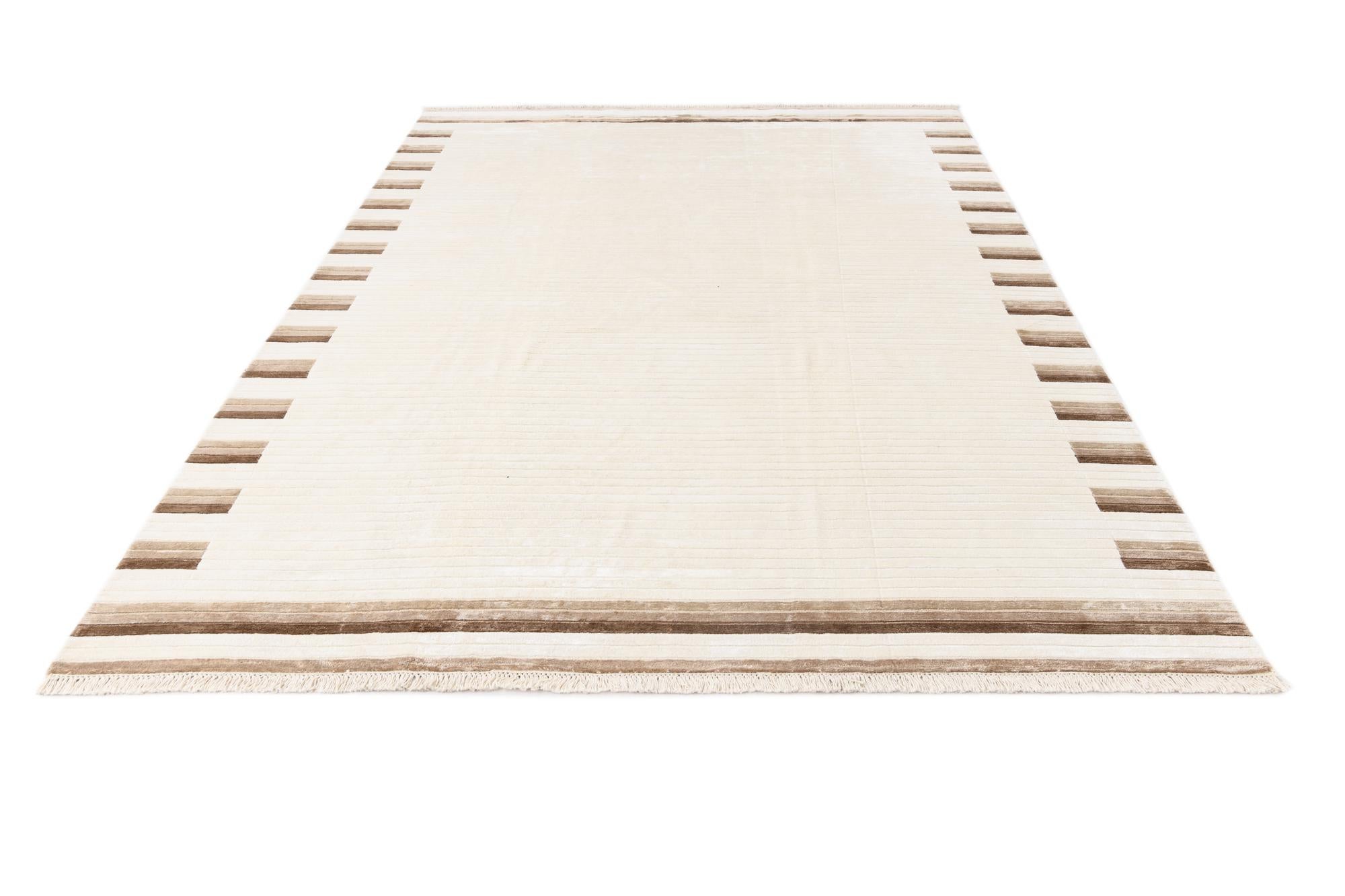 6' 5 x 9' 8 Hand Knotted Darya Wool Rug