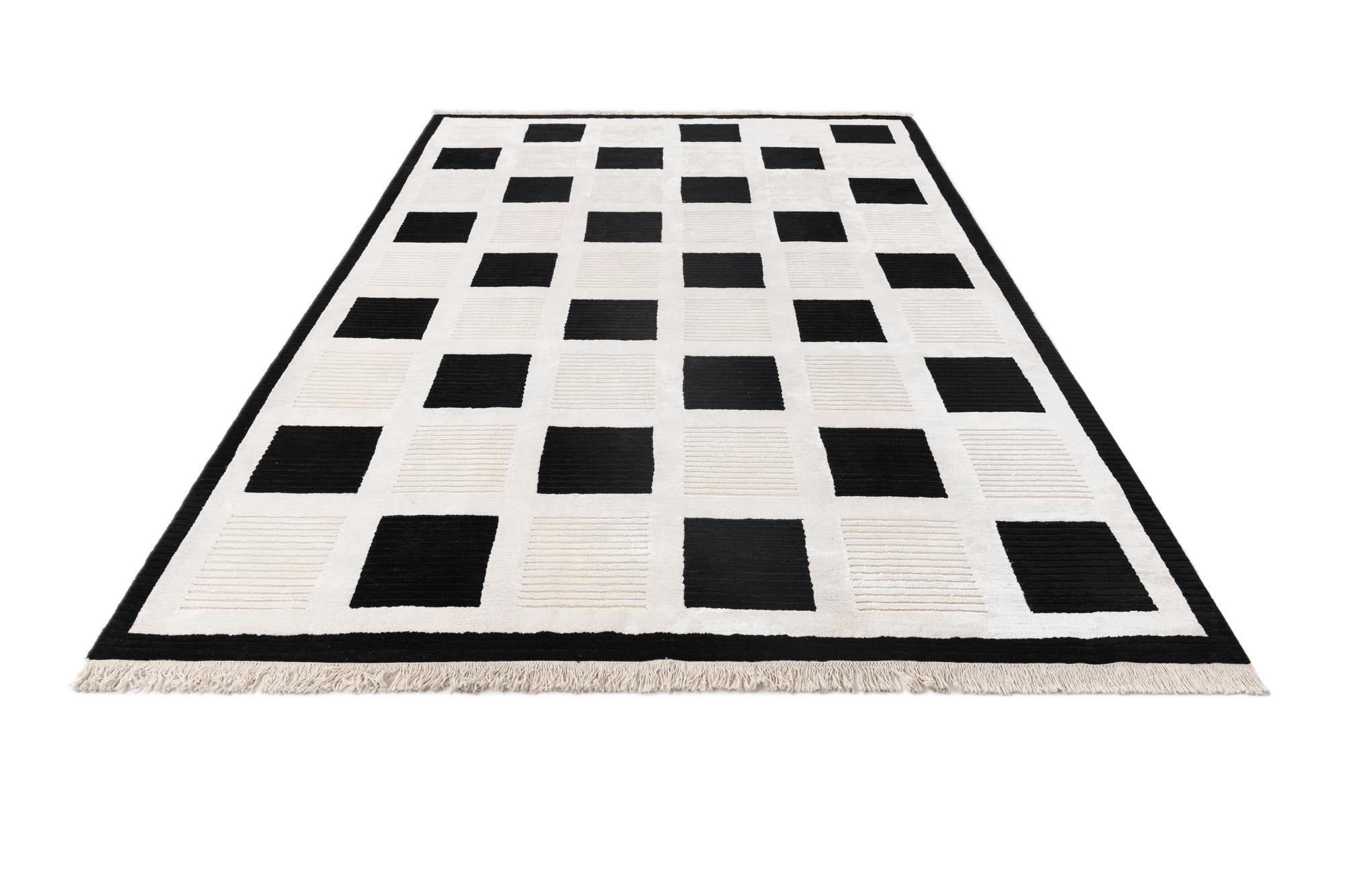 6' 7 x 9' 10 Hand Knotted Darya Wool Rug