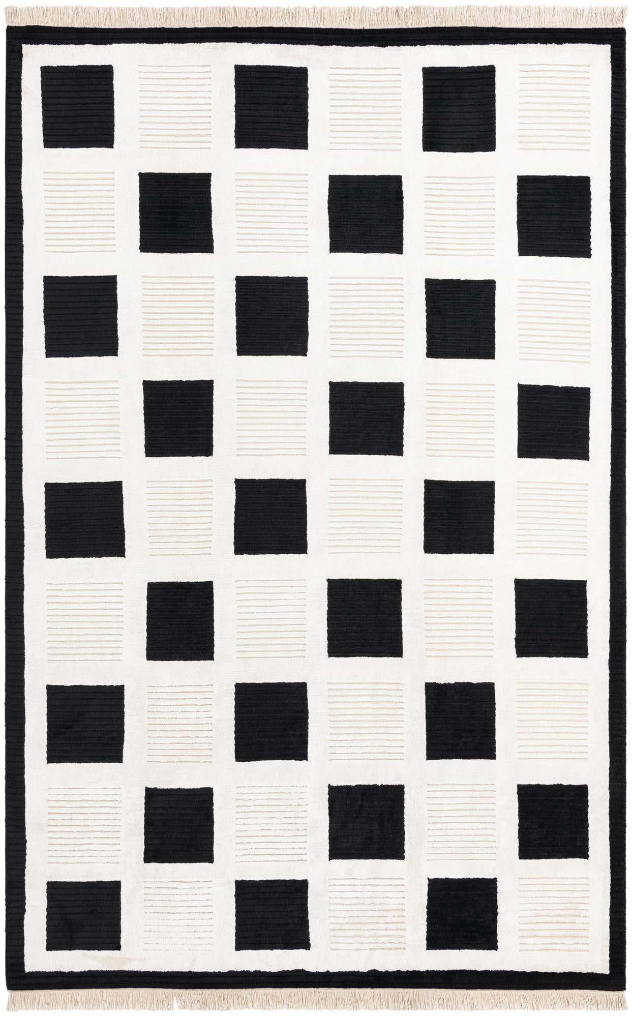 6' 7 x 9' 10 Hand Knotted Darya Wool Rug