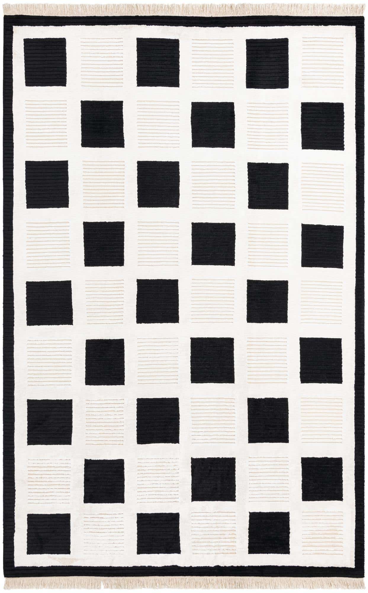 6' 7 x 9' 10 Hand Knotted Darya Wool Rug