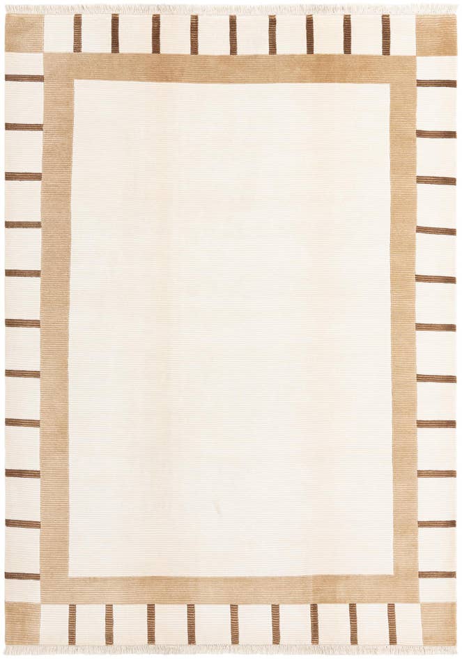 Detail image of 6' 9 x 9' 5 Hand Knotted Darya Wool Rug