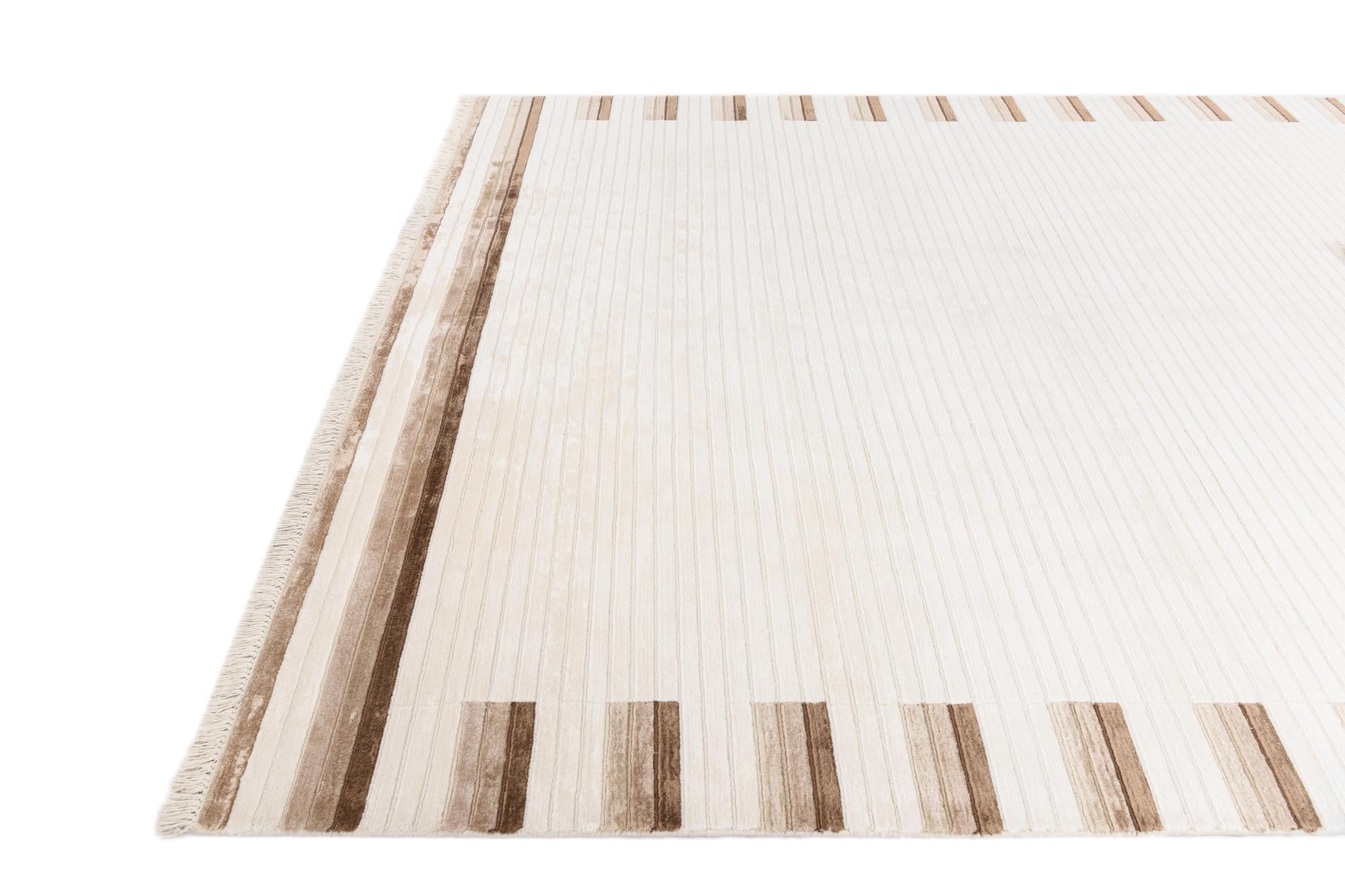 6' 6 x 9' 9 Hand Knotted Darya Wool Rug