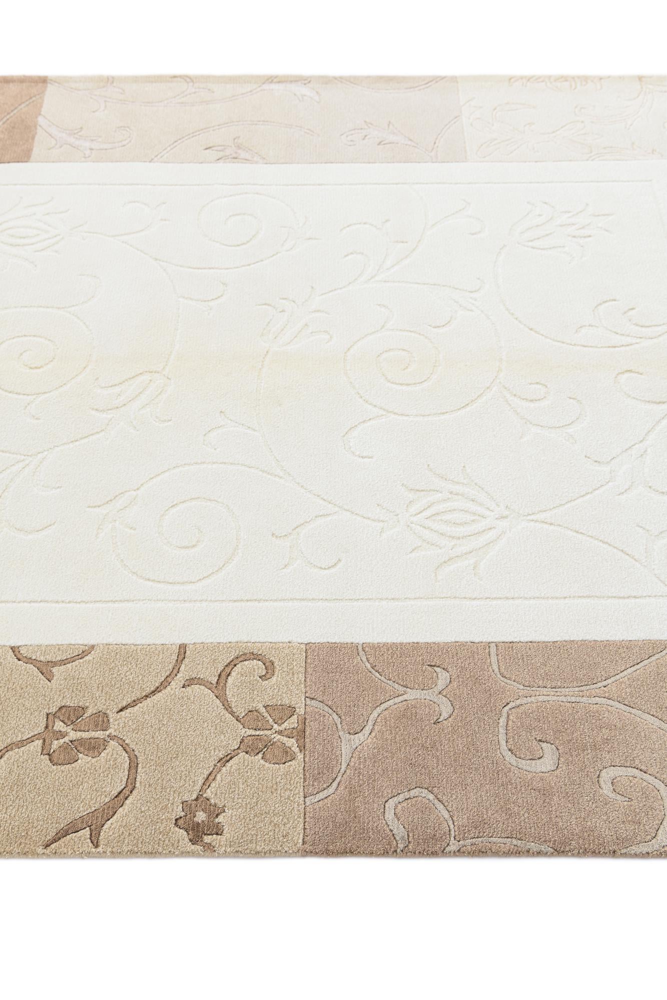 4' 7 x 6' 8 Hand Knotted Darya Wool Rug
