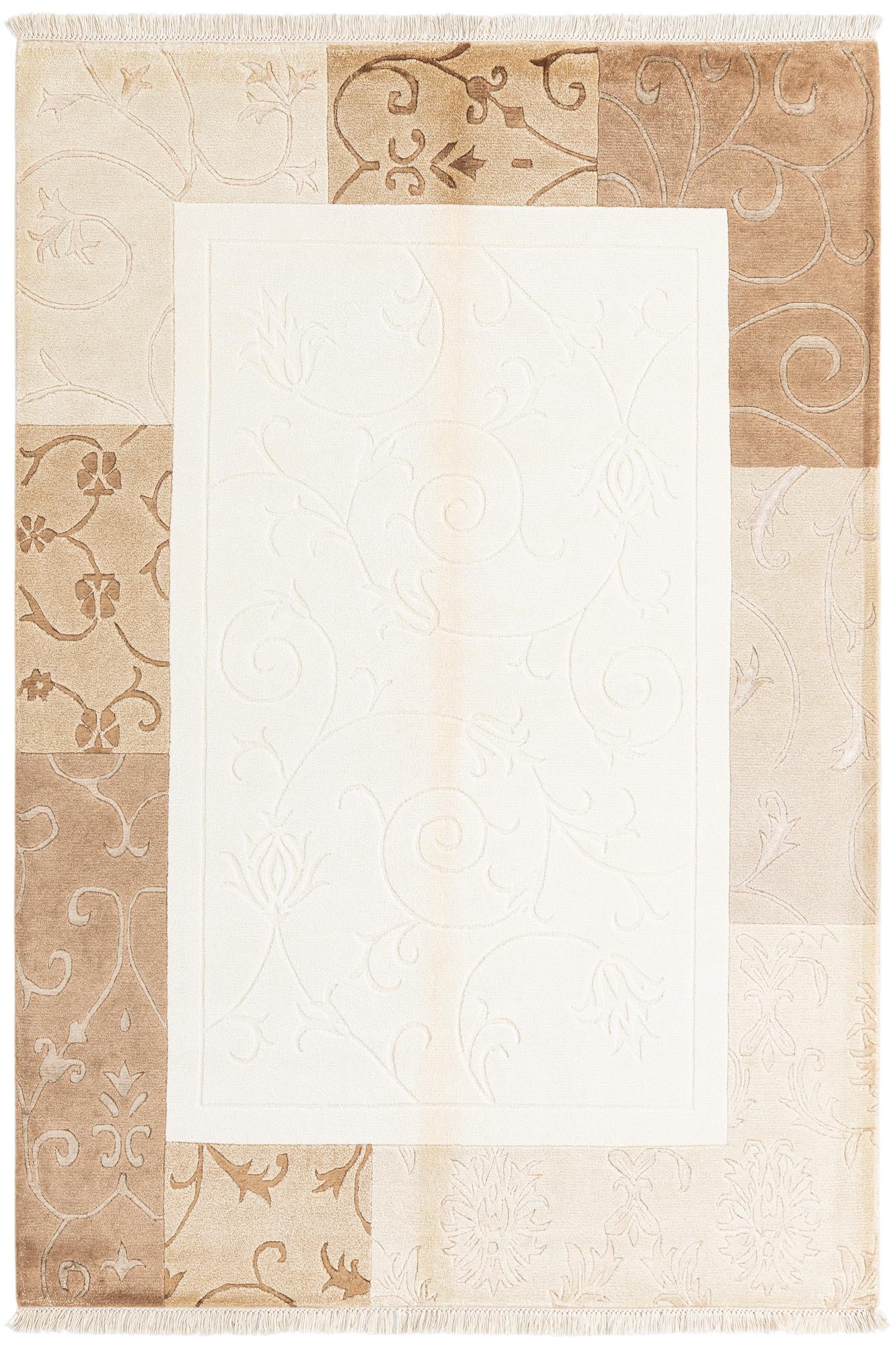 4' 7 x 6' 8 Hand Knotted Darya Wool Rug