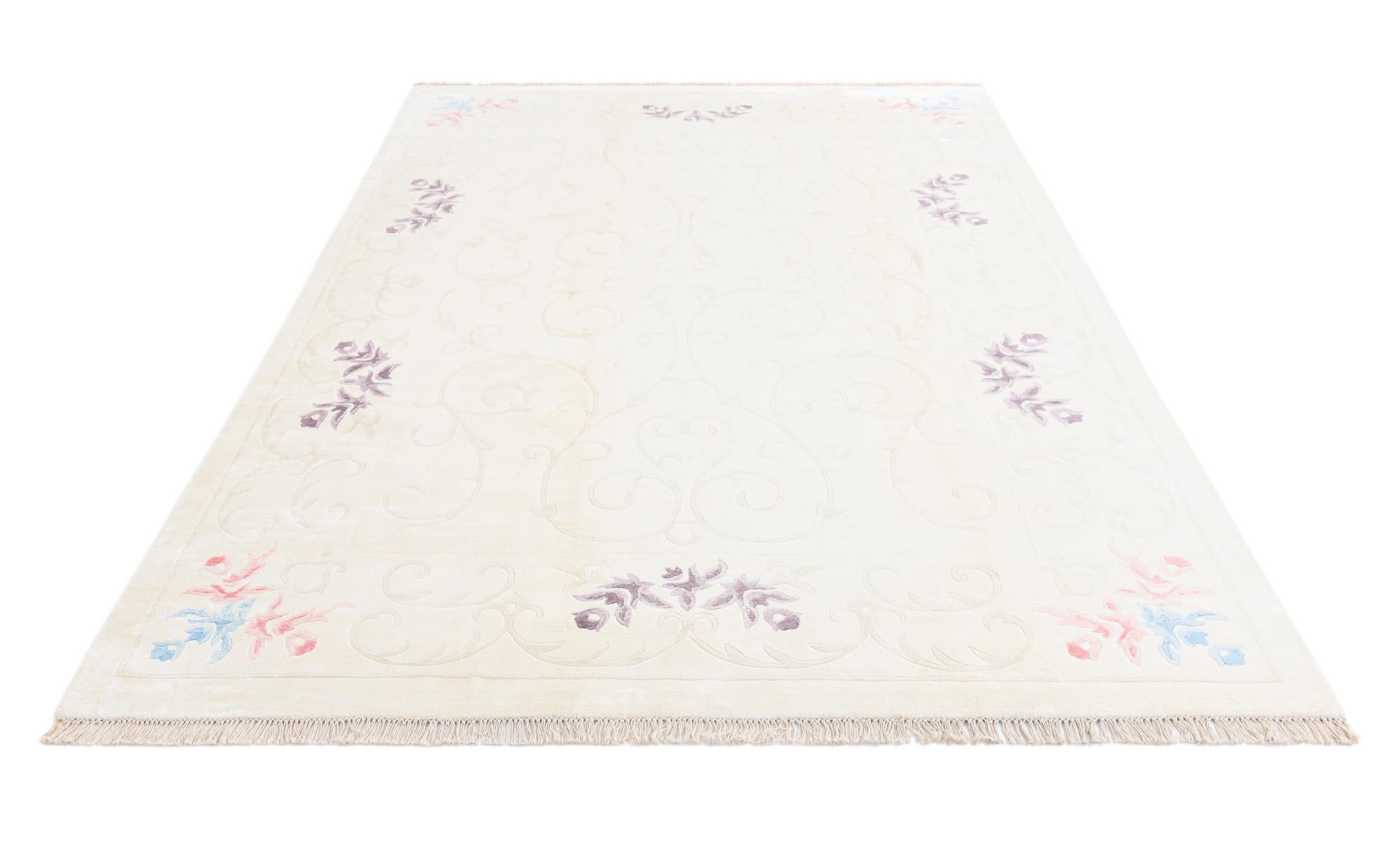 6' 7 x 9' 11 Hand Knotted Darya Wool Rug