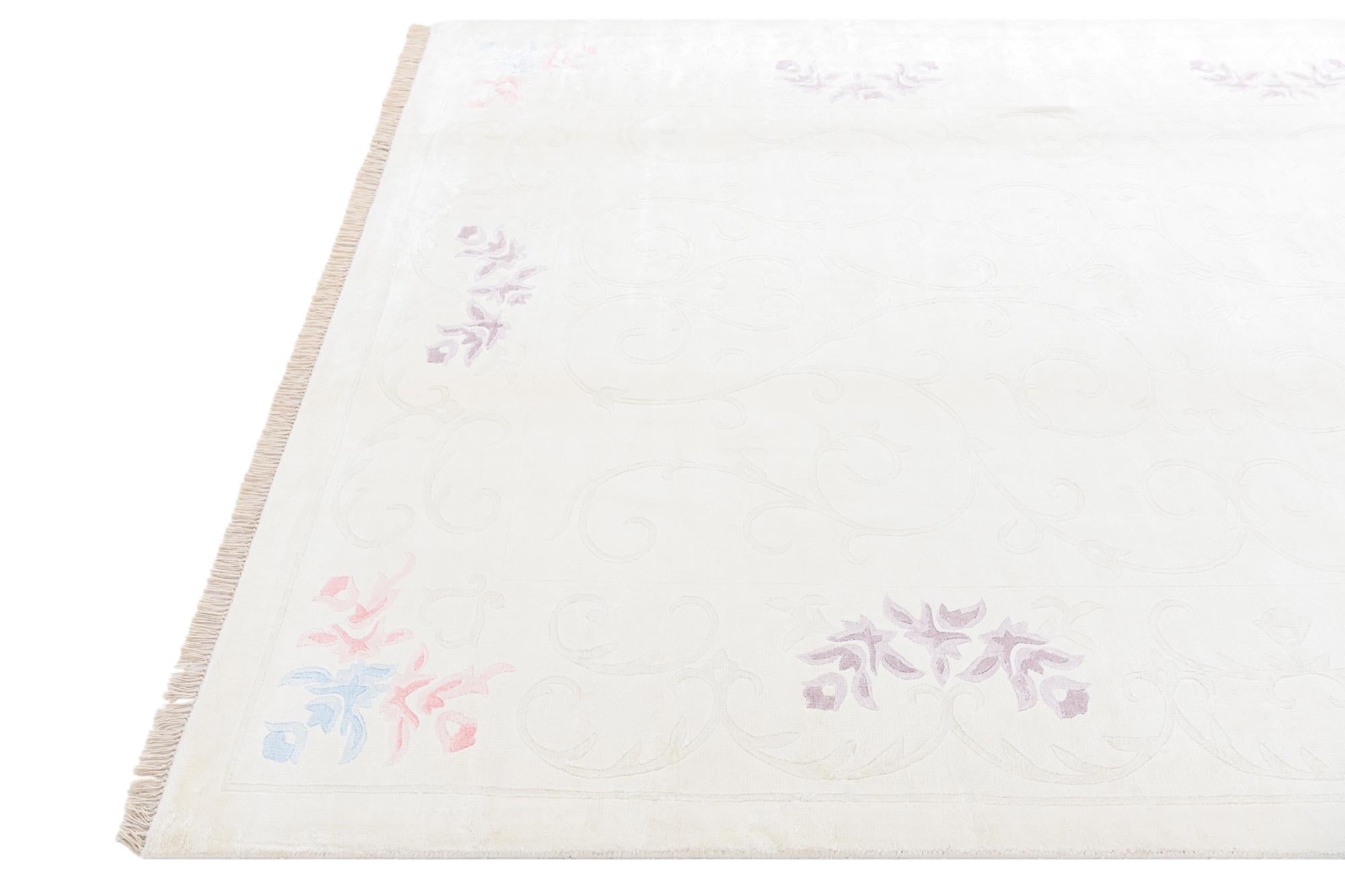 6' 7 x 9' 11 Hand Knotted Darya Wool Rug