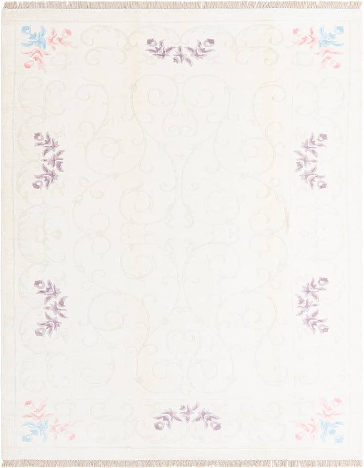 Detail image of 6' 7 x 9' 11 Hand Knotted Darya Wool Rug