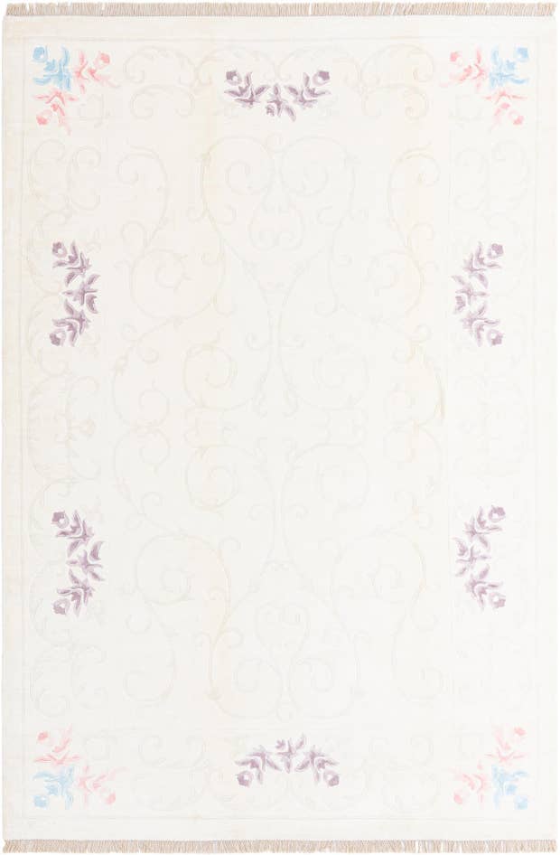 Detail image of 6' 7 x 9' 11 Hand Knotted Darya Wool Rug