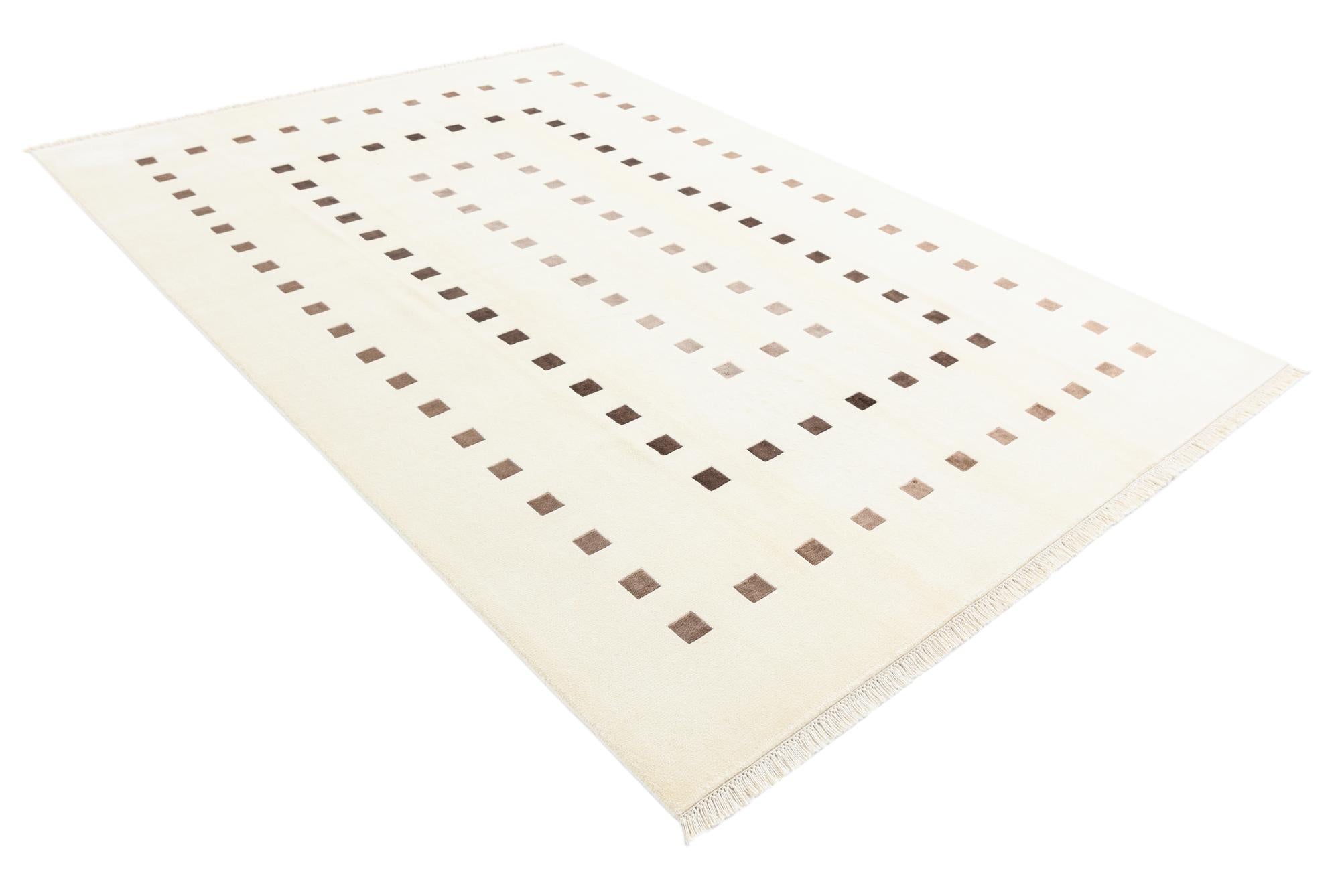 6' 6 x 9' 5 Hand Knotted Darya Wool Rug