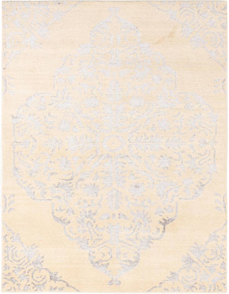 Detail image of 4' 10 x 8' Hand Knotted Darya Rug