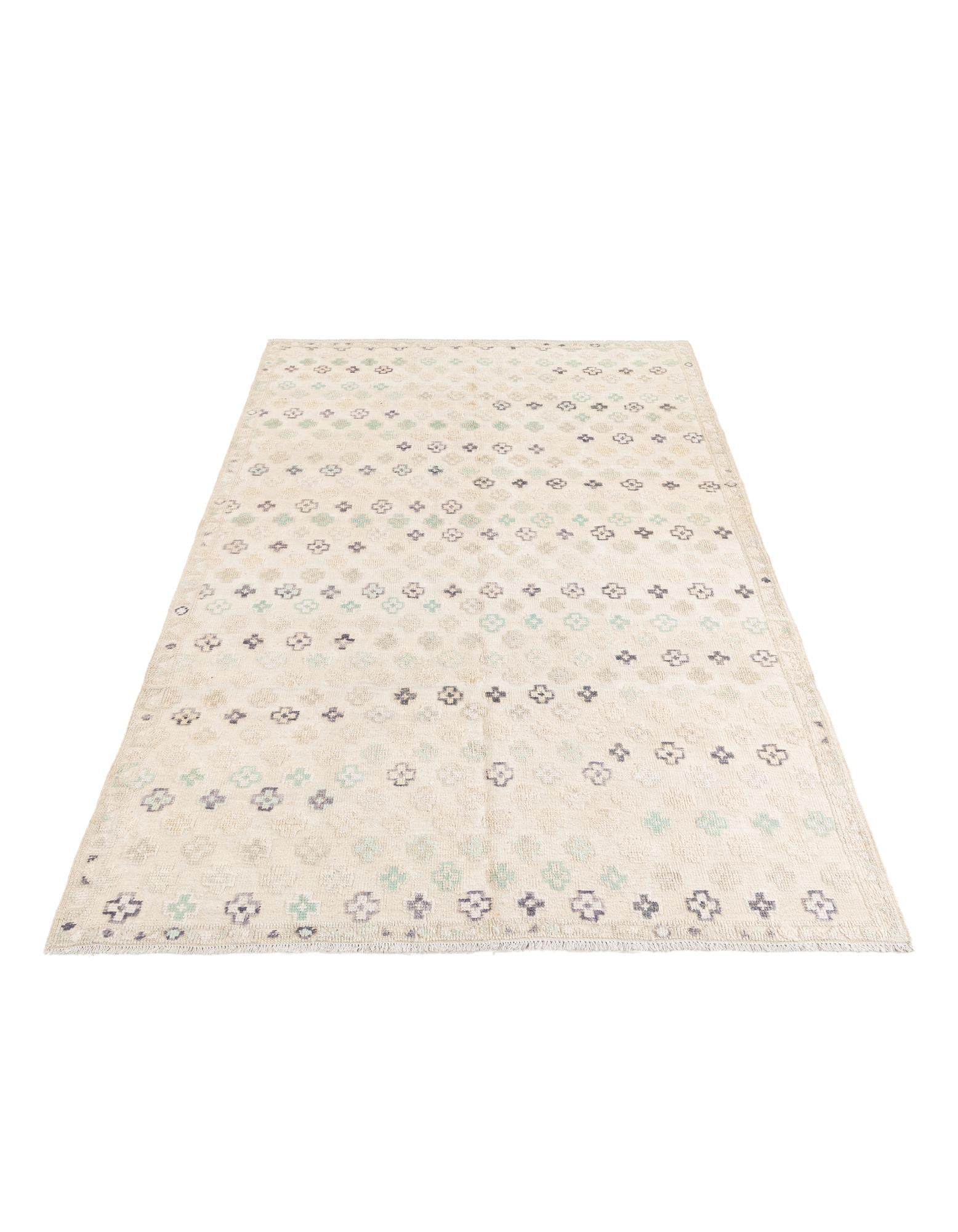 6' 3 x 9' 4 Hand Knotted Darya Wool Rug