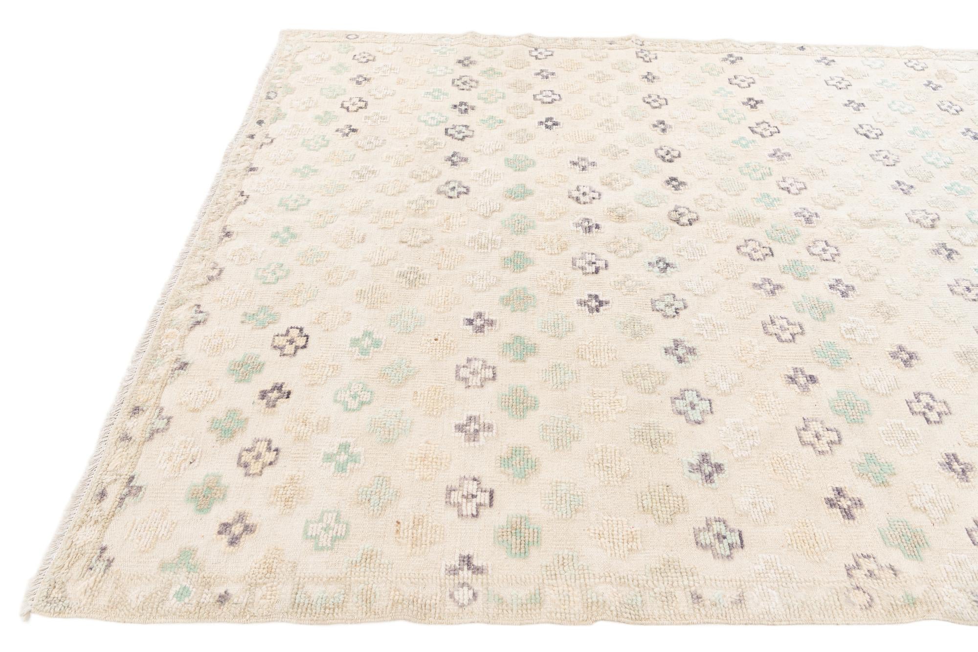 6' 3 x 9' 4 Hand Knotted Darya Wool Rug