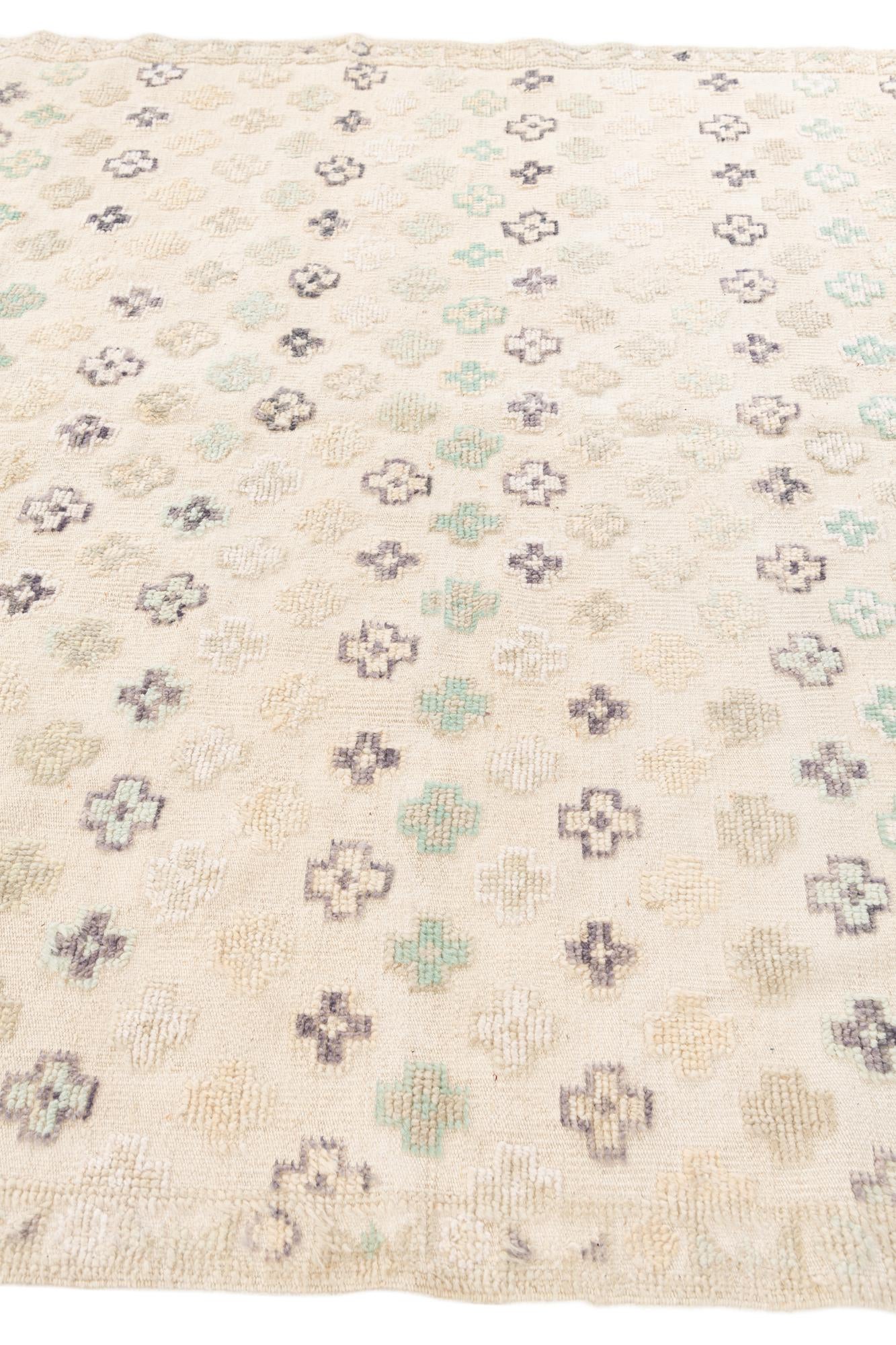 6' 3 x 9' 4 Hand Knotted Darya Wool Rug